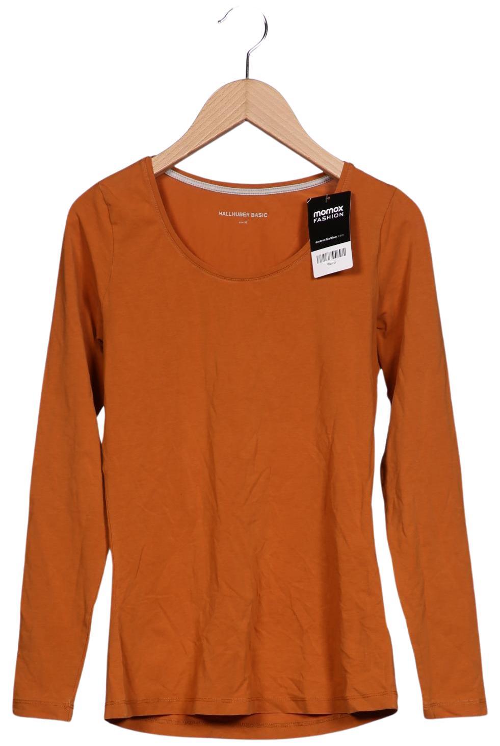 

Hallhuber Damen Langarmshirt, orange, Gr. 34
