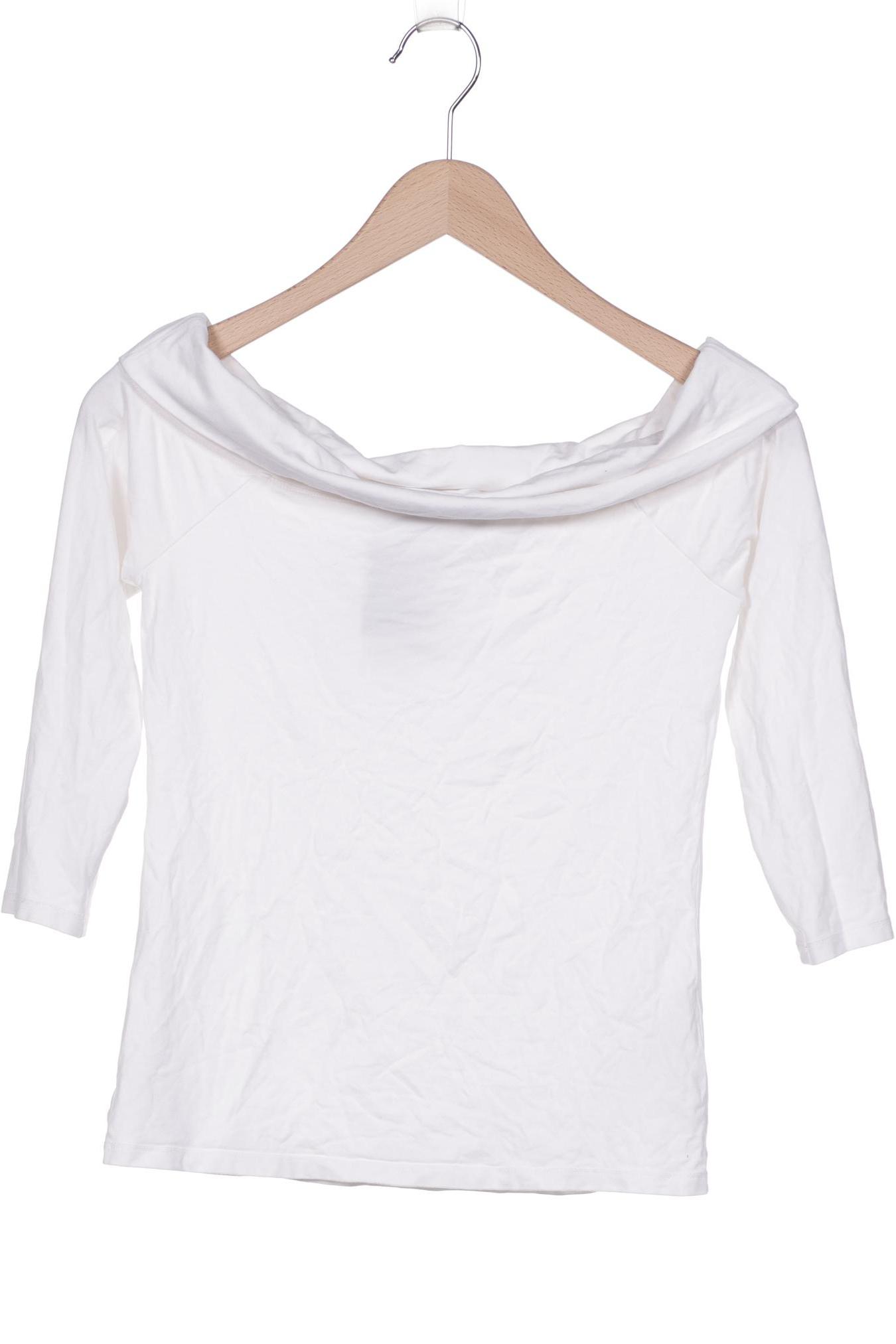 

Hallhuber Damen Langarmshirt, weiß, Gr. 36