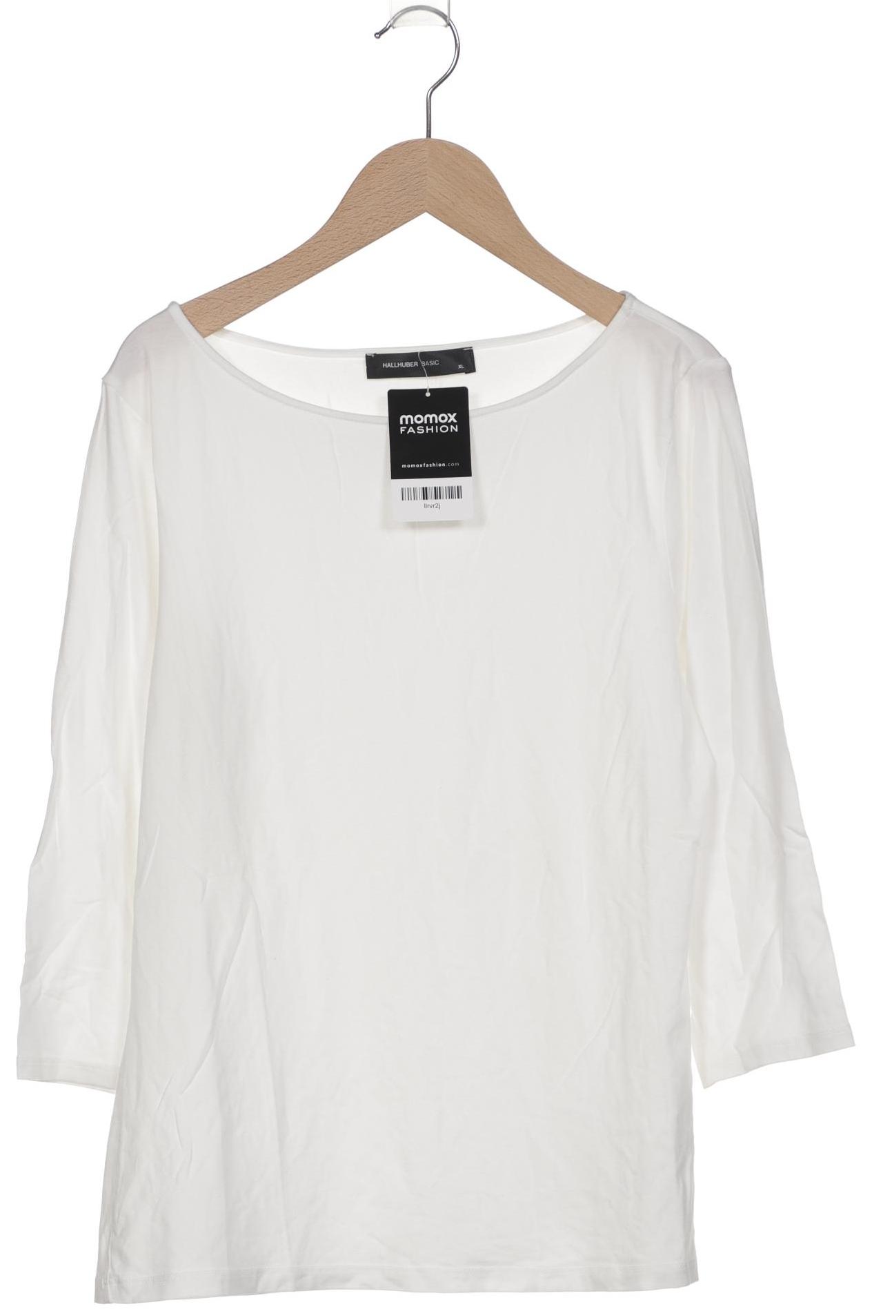 

Hallhuber Damen Langarmshirt, weiß, Gr. 44