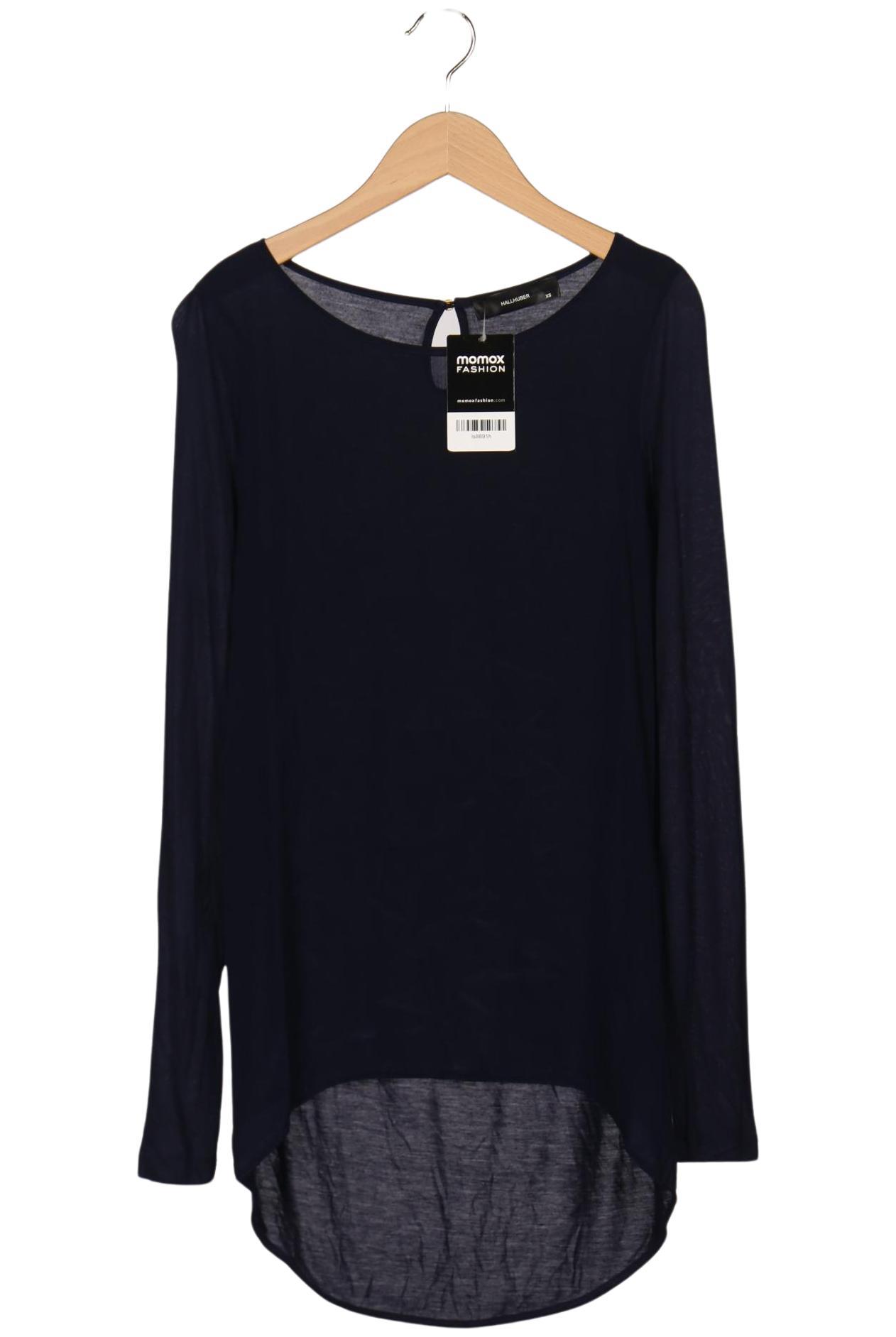 

Hallhuber Damen Langarmshirt, marineblau, Gr. 34