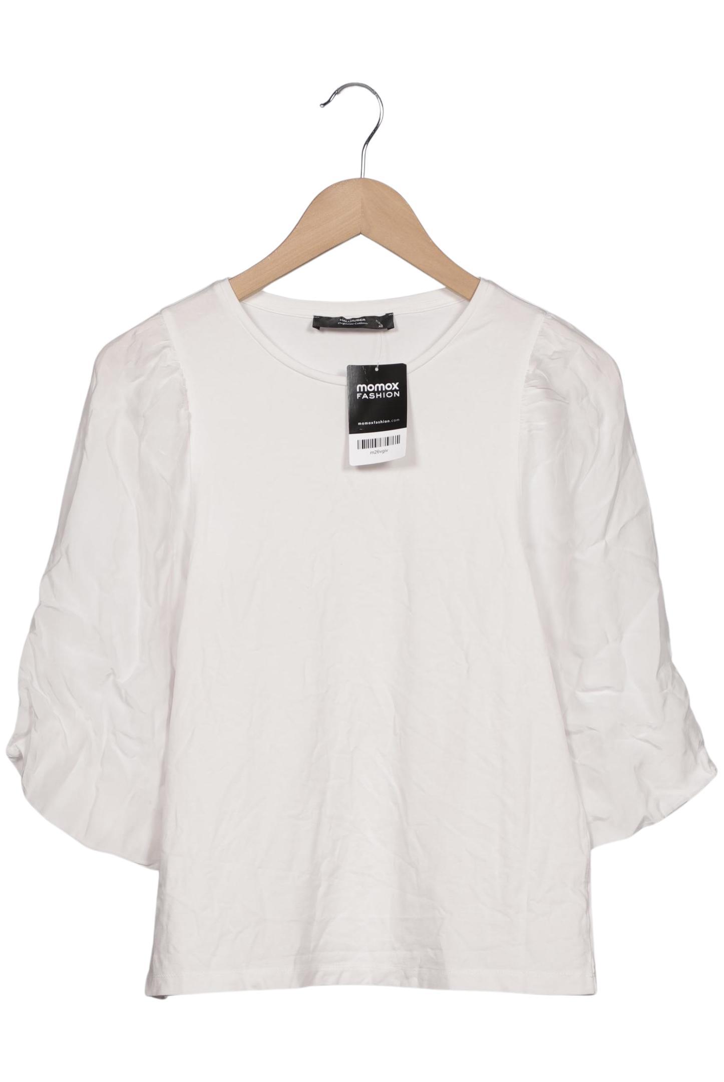 

Hallhuber Damen Langarmshirt, weiß, Gr. 34