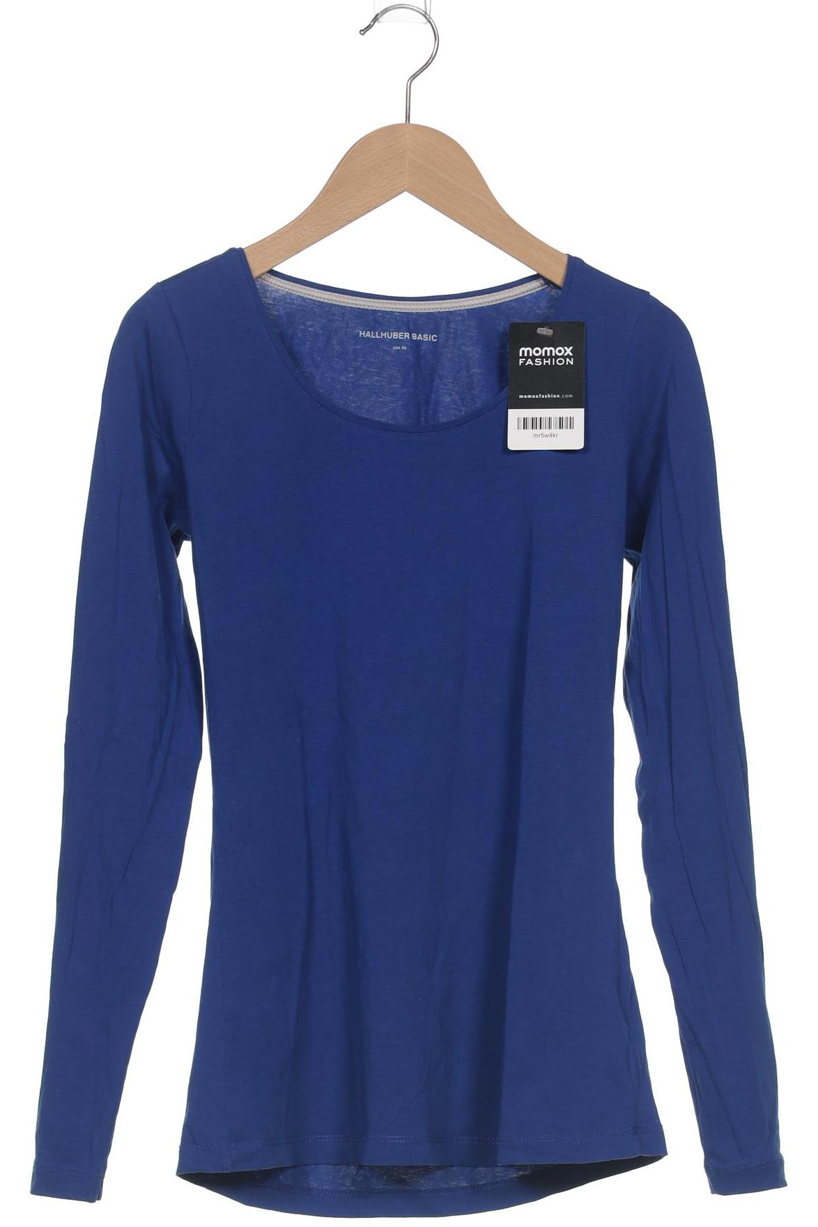 

Hallhuber Damen Langarmshirt, blau, Gr. 34
