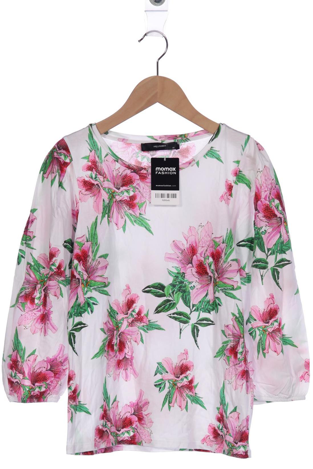 

Hallhuber Damen Langarmshirt, weiß, Gr. 34