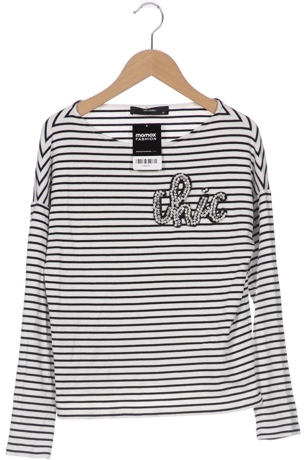 

Hallhuber Damen Langarmshirt, weiß, Gr. 34