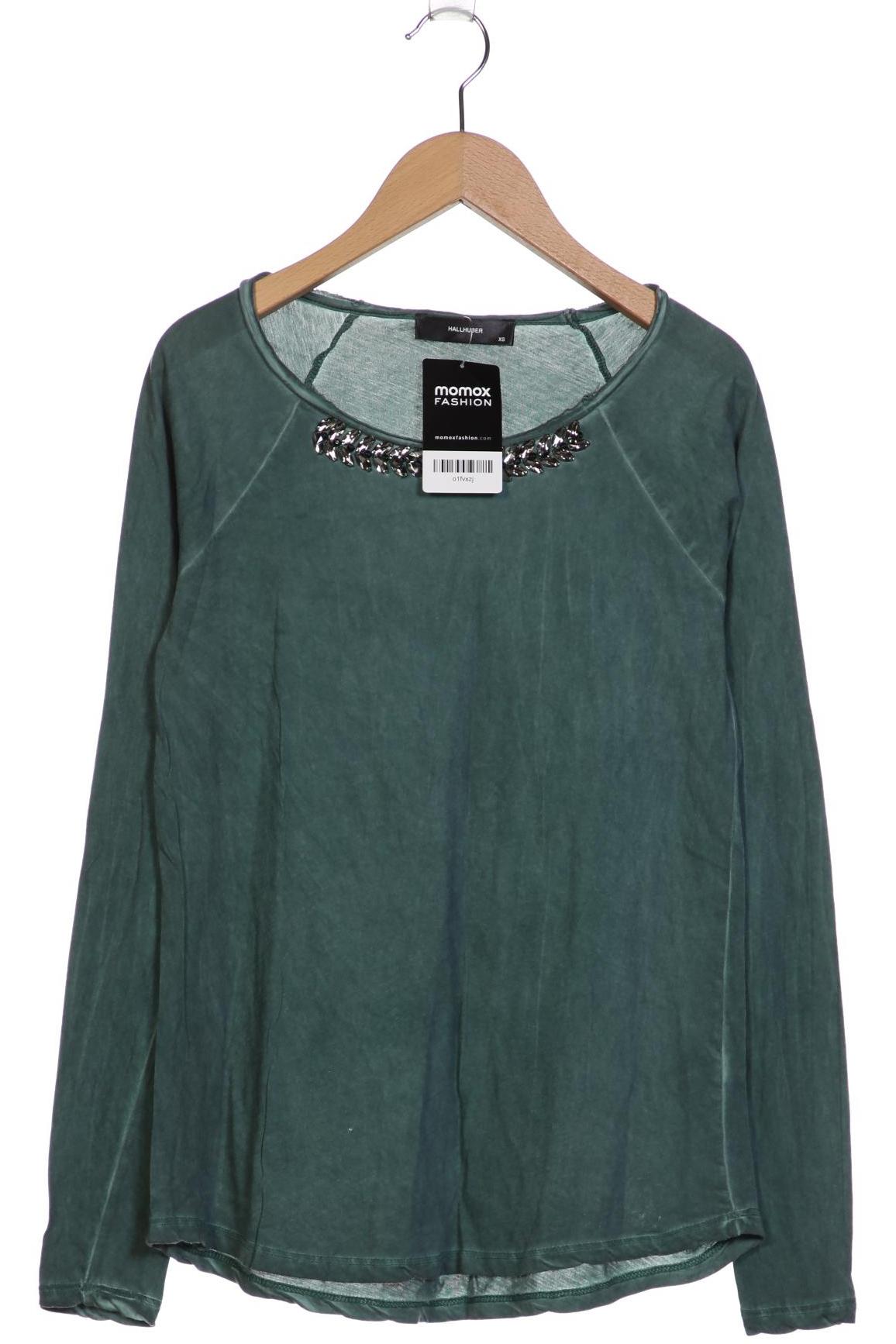 

Hallhuber Damen Langarmshirt, türkis, Gr. 34