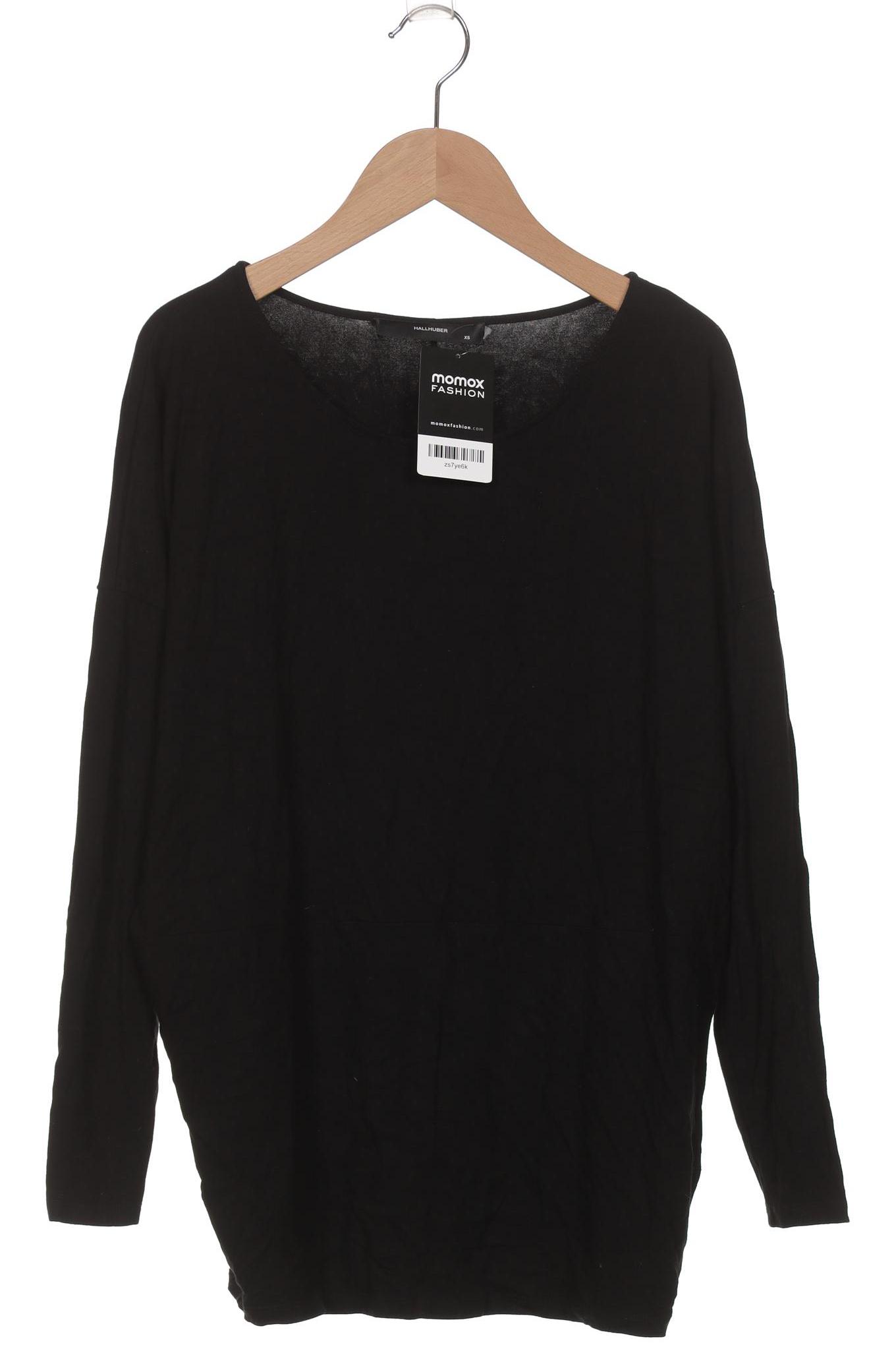 

Hallhuber Damen Langarmshirt, schwarz, Gr. 34