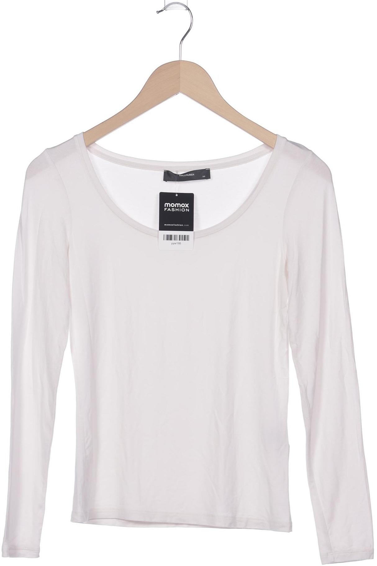 

Hallhuber Damen Langarmshirt, weiß, Gr. 34