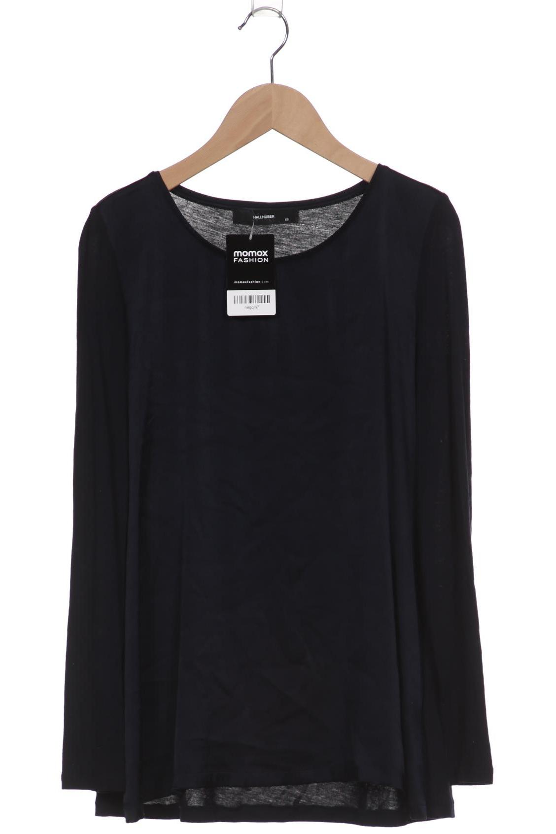 

Hallhuber Damen Langarmshirt, marineblau, Gr. 34