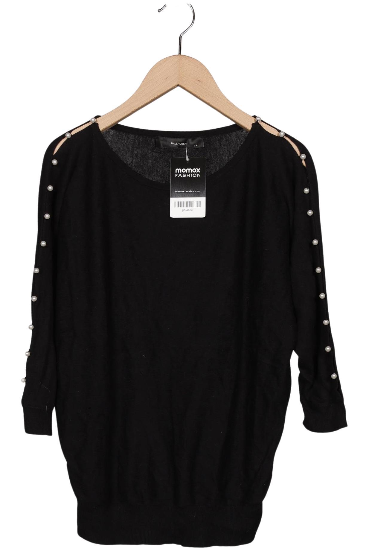 

Hallhuber Damen Langarmshirt, schwarz, Gr. 34