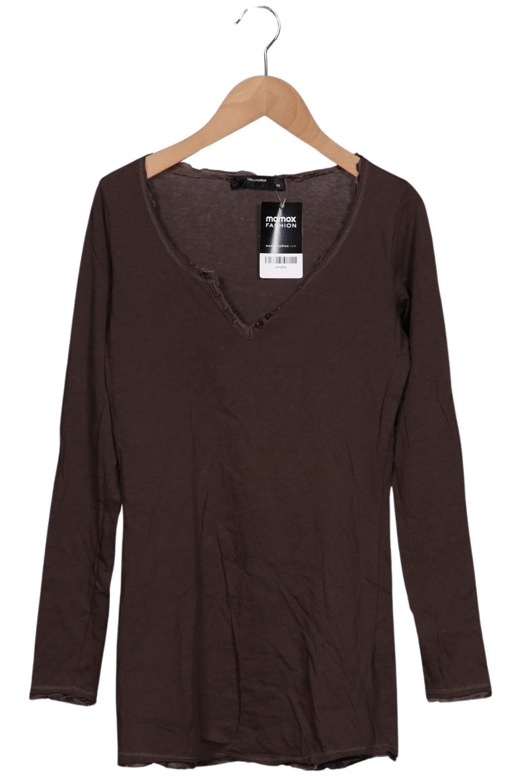 

Hallhuber Damen Langarmshirt, braun, Gr. 34