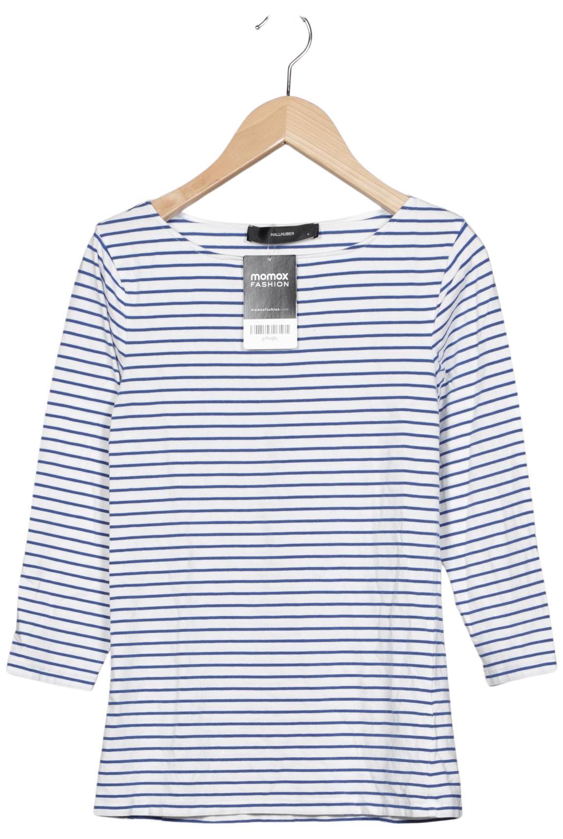 

Hallhuber Damen Langarmshirt, weiß, Gr. 36