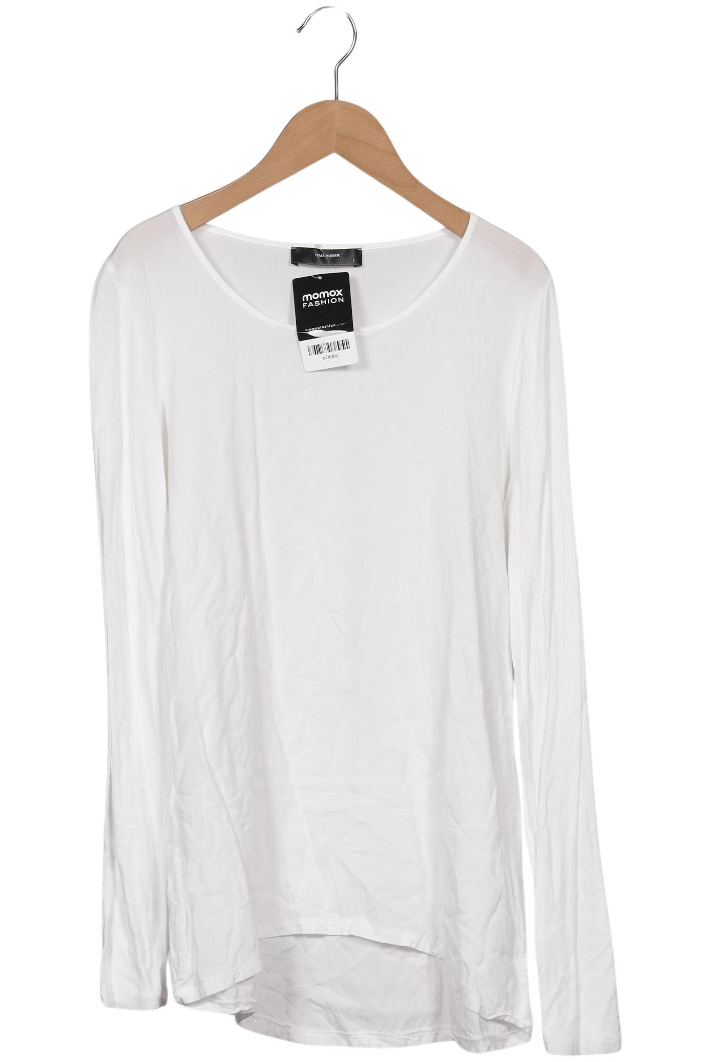 

Hallhuber Damen Langarmshirt, weiß, Gr. 42