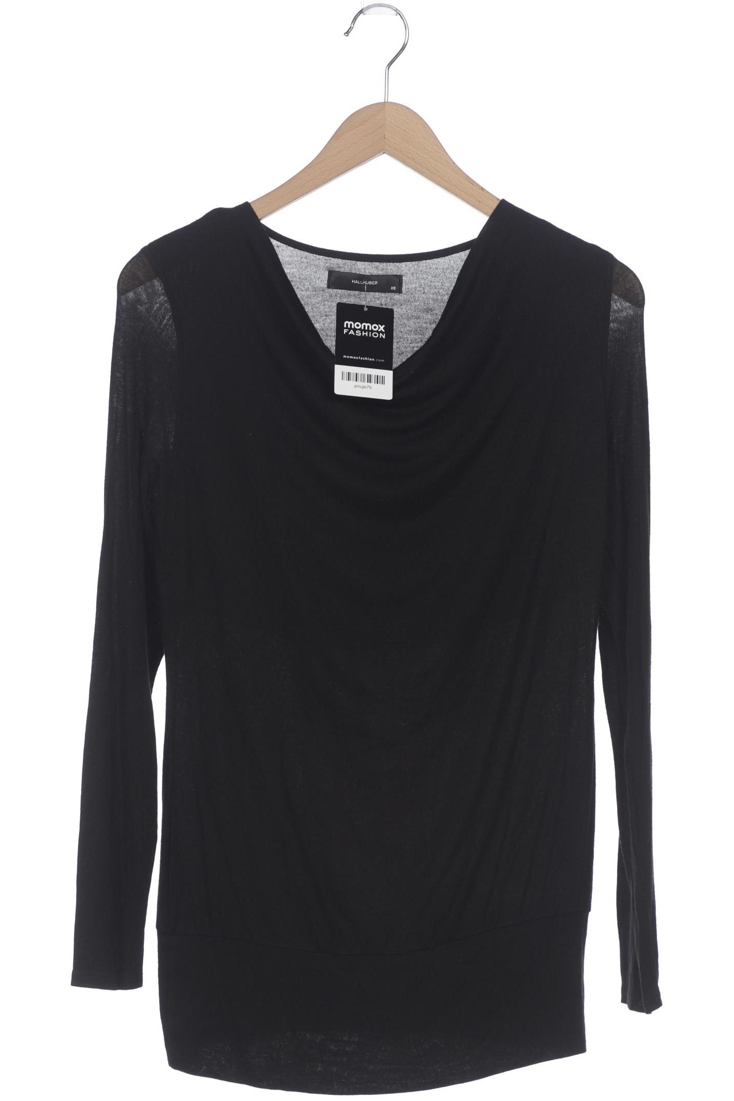 

Hallhuber Damen Langarmshirt, schwarz, Gr. 34