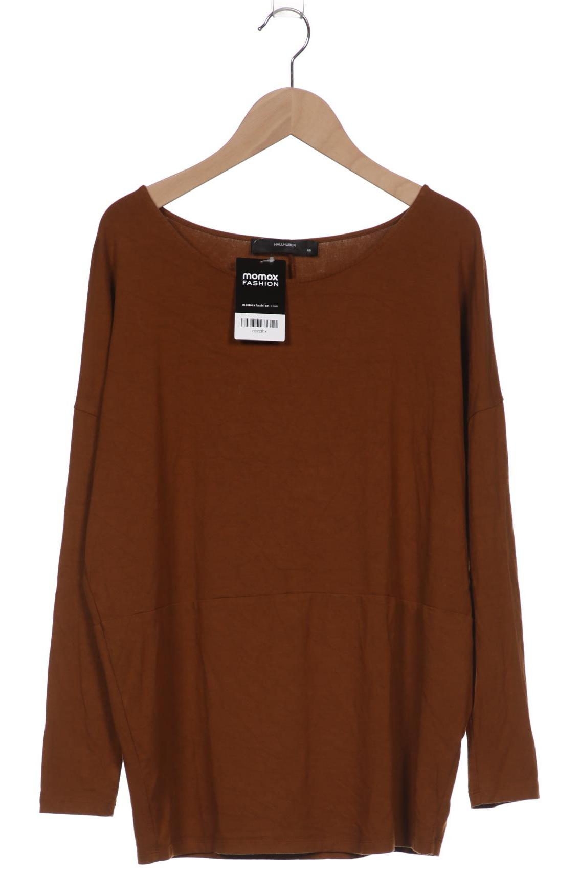 

Hallhuber Damen Langarmshirt, braun, Gr. 34