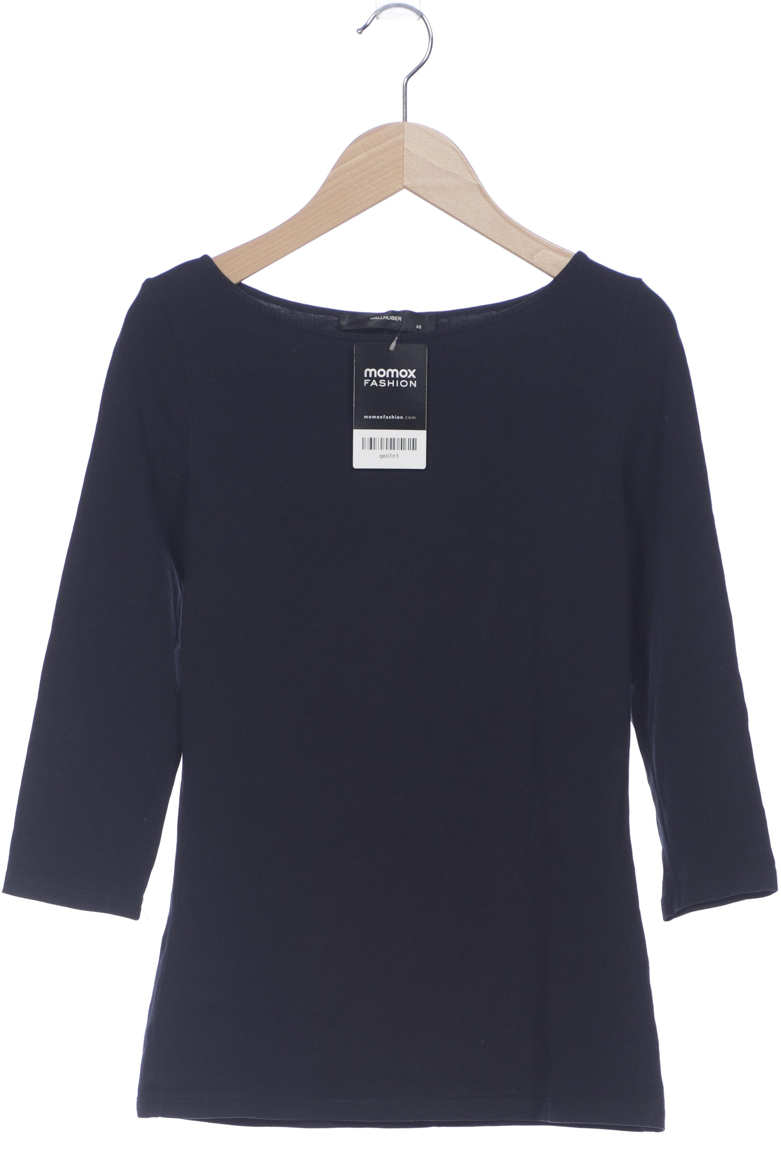 

Hallhuber Damen Langarmshirt, marineblau, Gr. 34