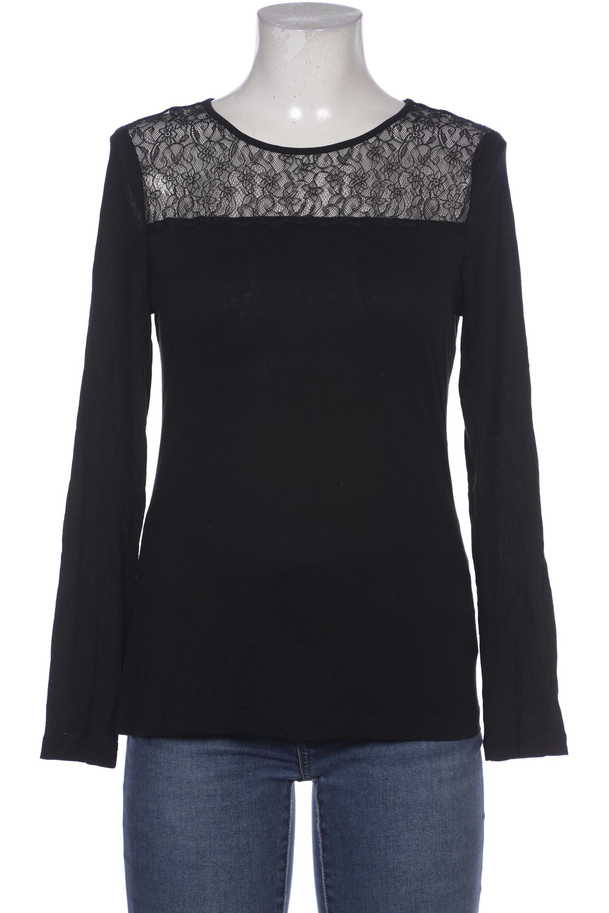 

Hallhuber Damen Langarmshirt, schwarz, Gr. 38