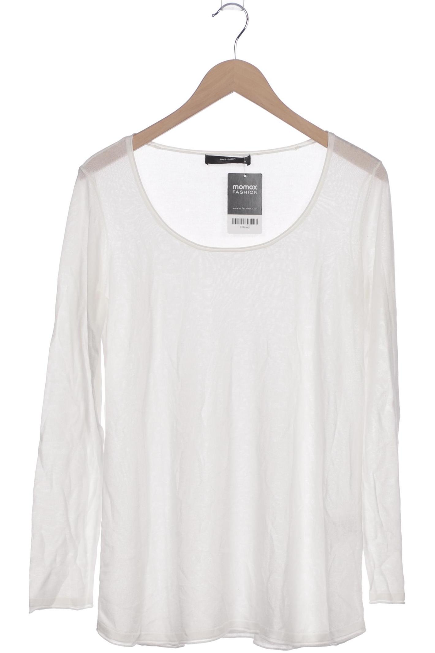 

Hallhuber Damen Langarmshirt, weiß, Gr. 44