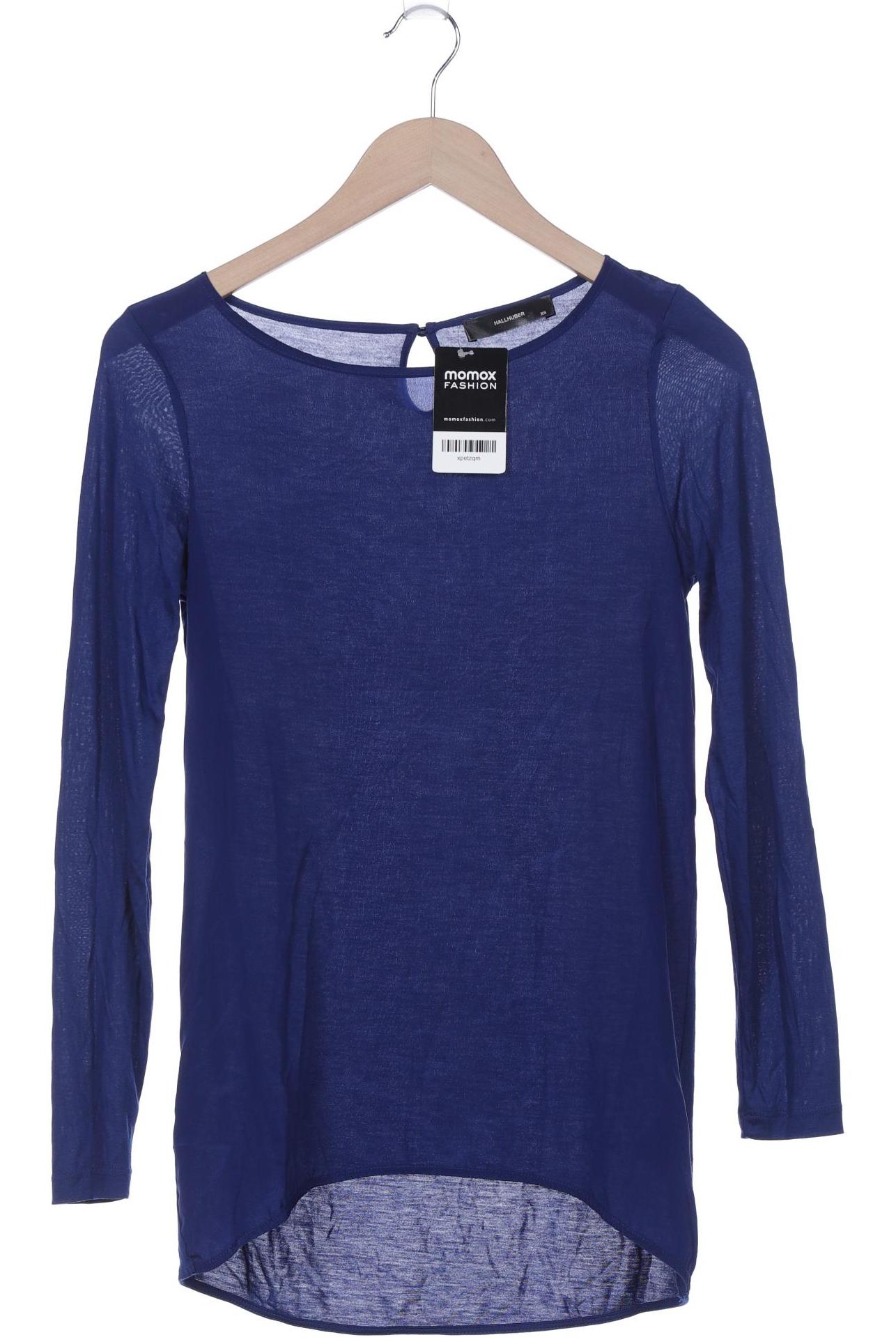 

Hallhuber Damen Langarmshirt, marineblau, Gr. 34