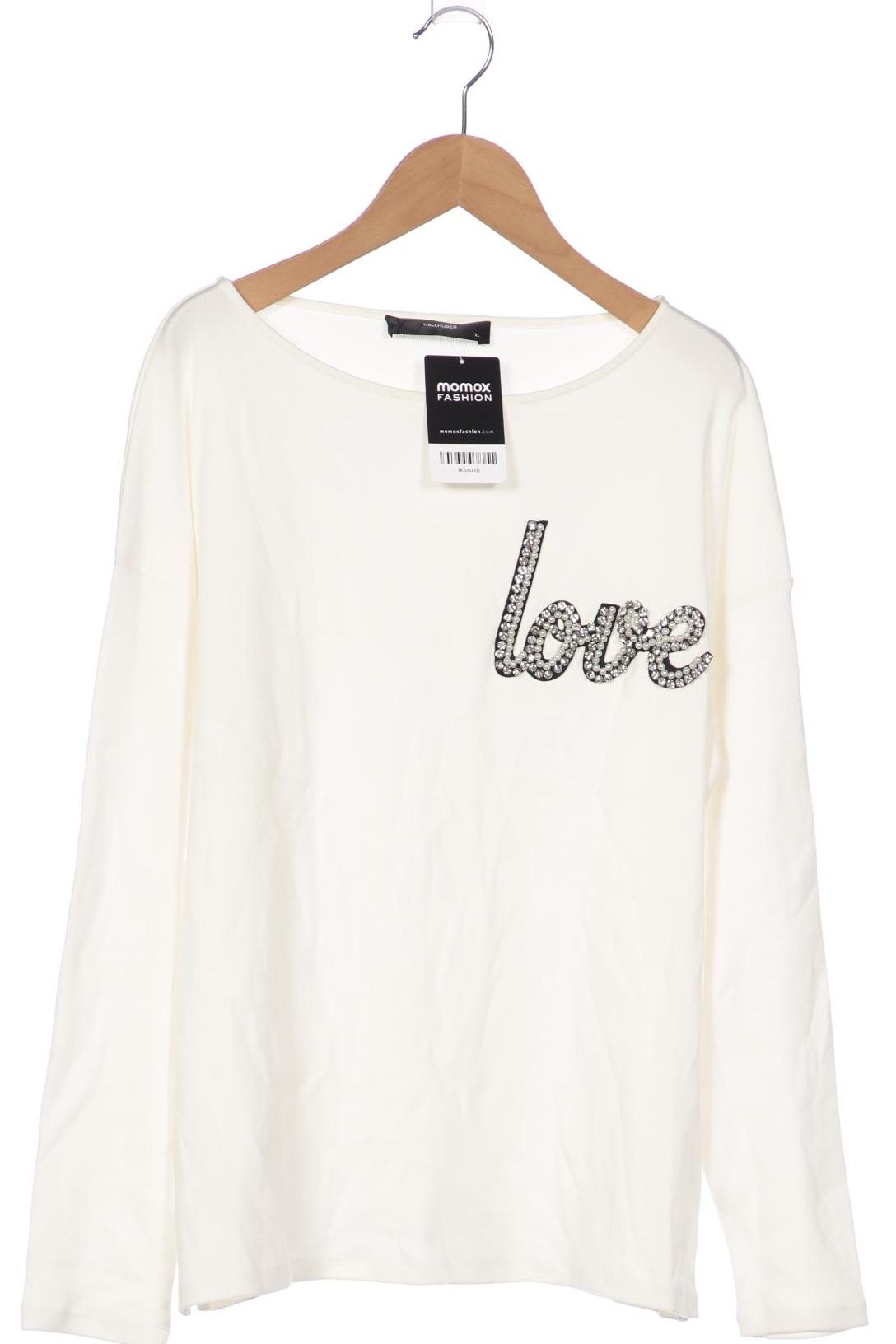 

Hallhuber Damen Langarmshirt, weiß, Gr. 44