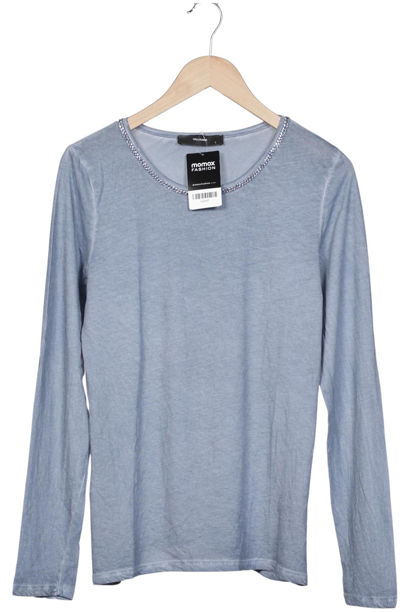 

Hallhuber Damen Langarmshirt, hellblau, Gr. 42