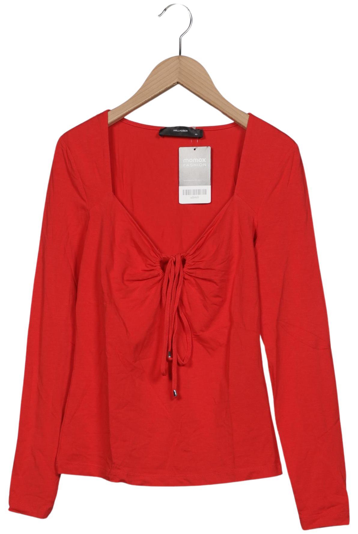 

Hallhuber Damen Langarmshirt, rot, Gr. 34