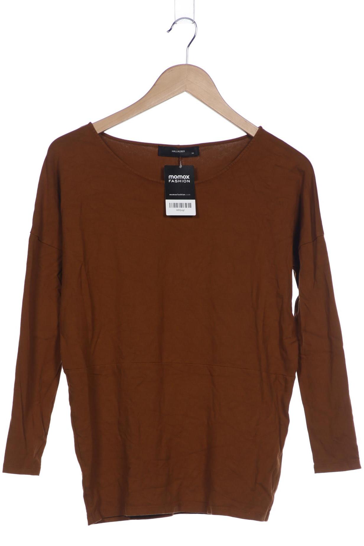 

Hallhuber Damen Langarmshirt, braun, Gr. 34