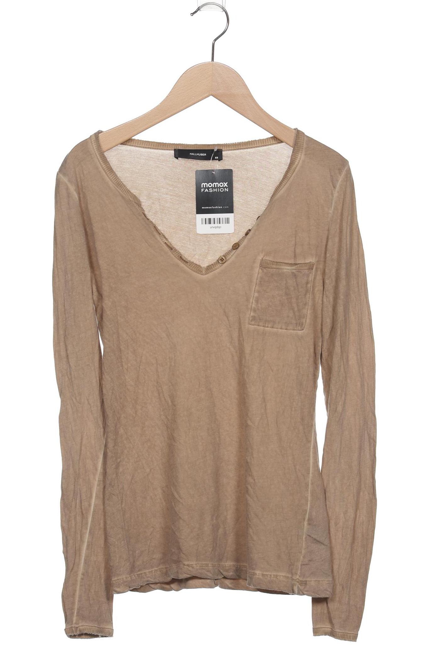 

Hallhuber Damen Langarmshirt, beige, Gr. 34