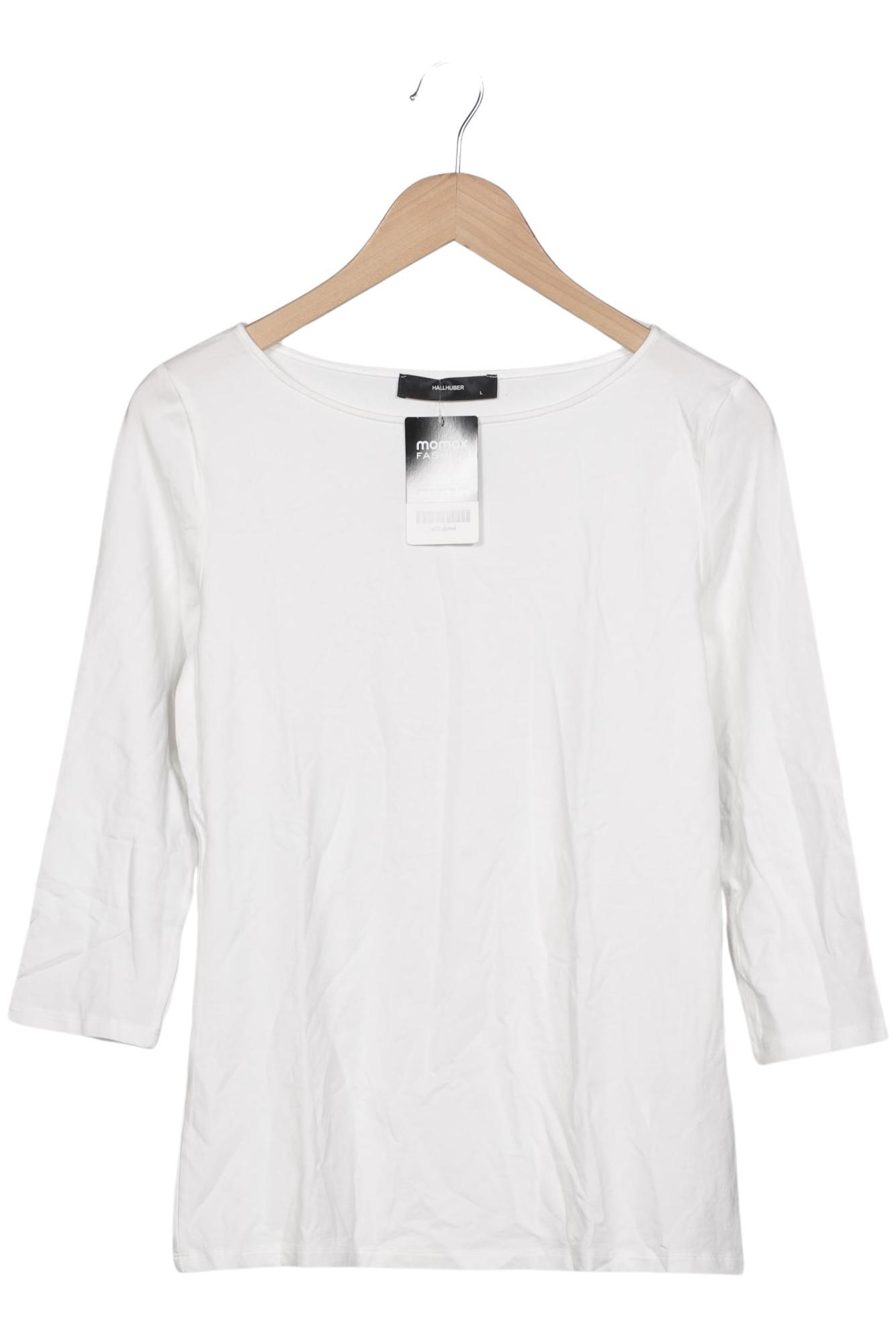 

Hallhuber Damen Langarmshirt, weiß, Gr. 42