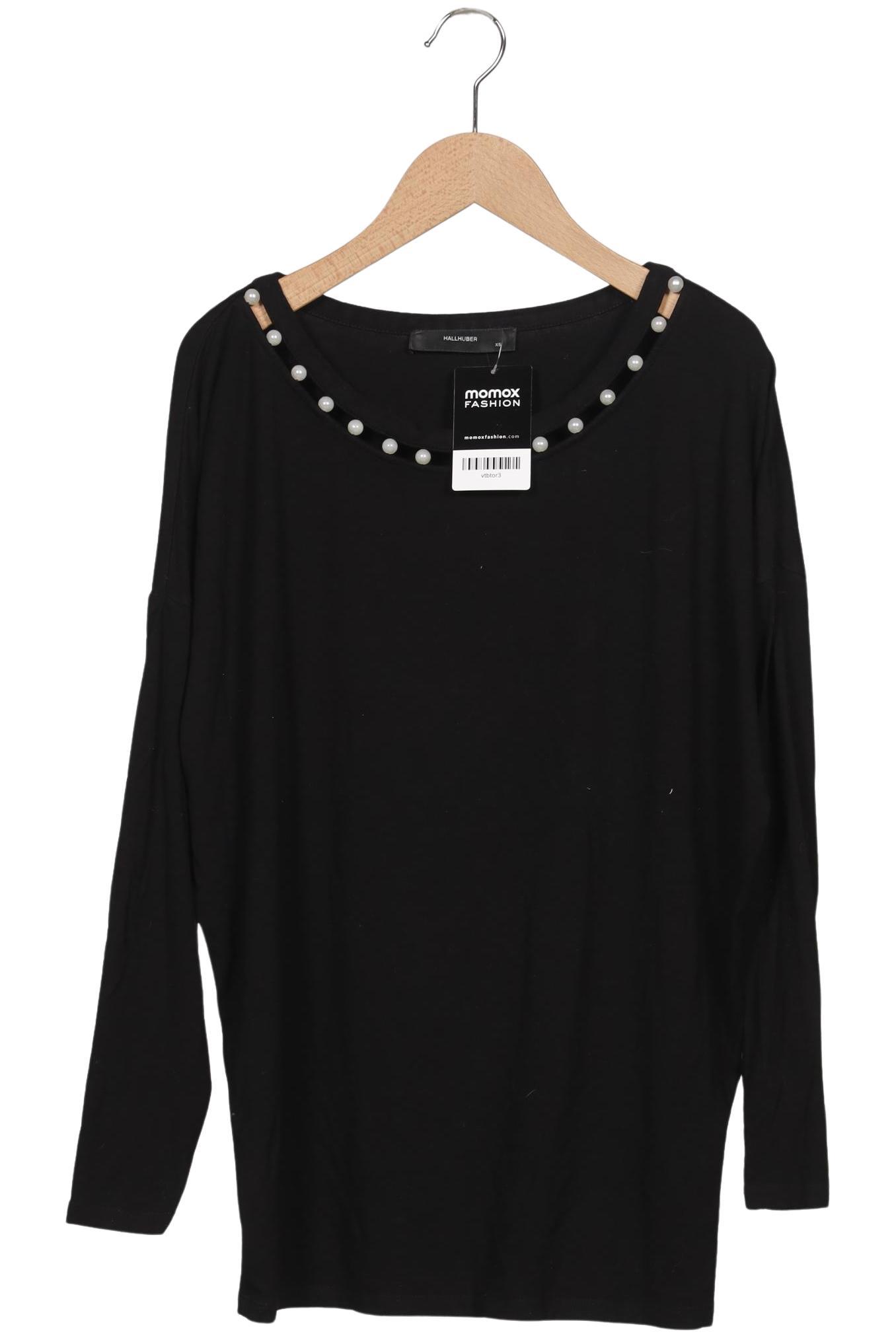 

Hallhuber Damen Langarmshirt, schwarz, Gr. 34