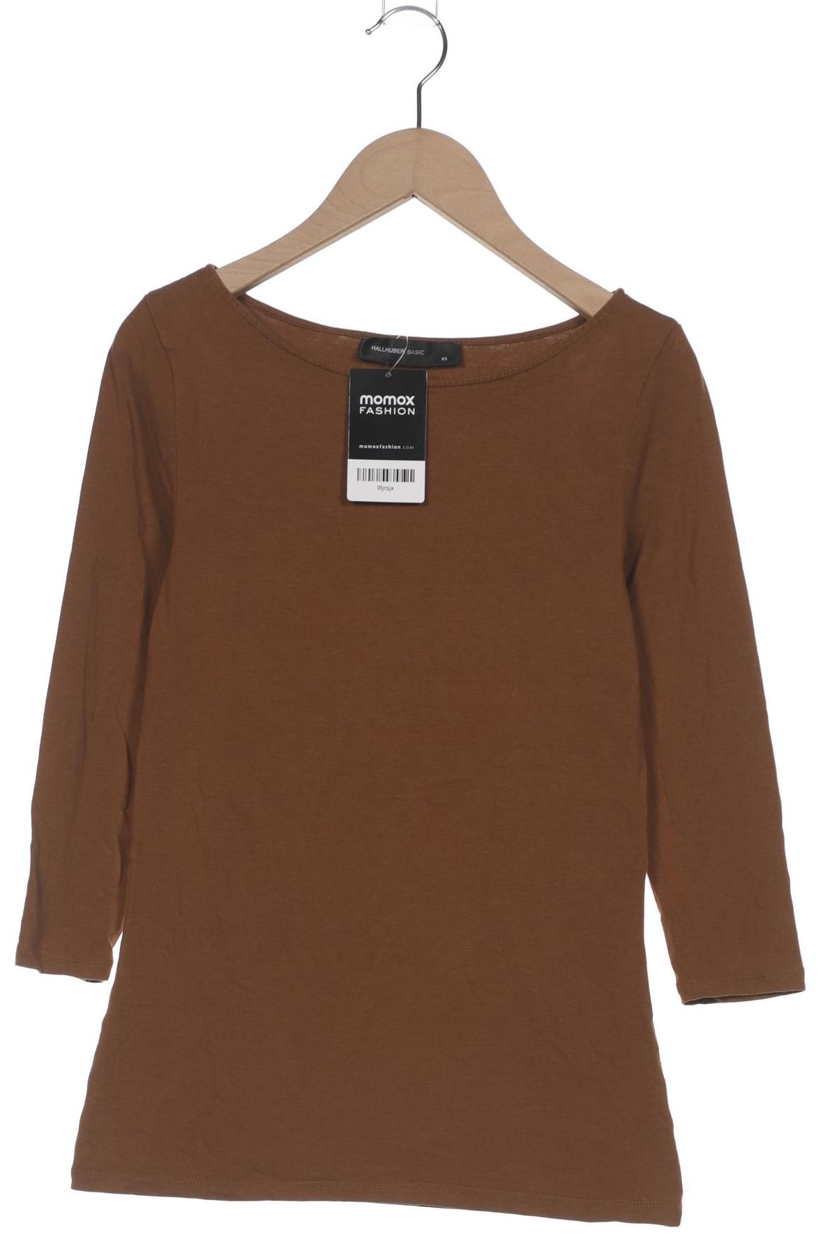 

Hallhuber Damen Langarmshirt, braun, Gr. 34