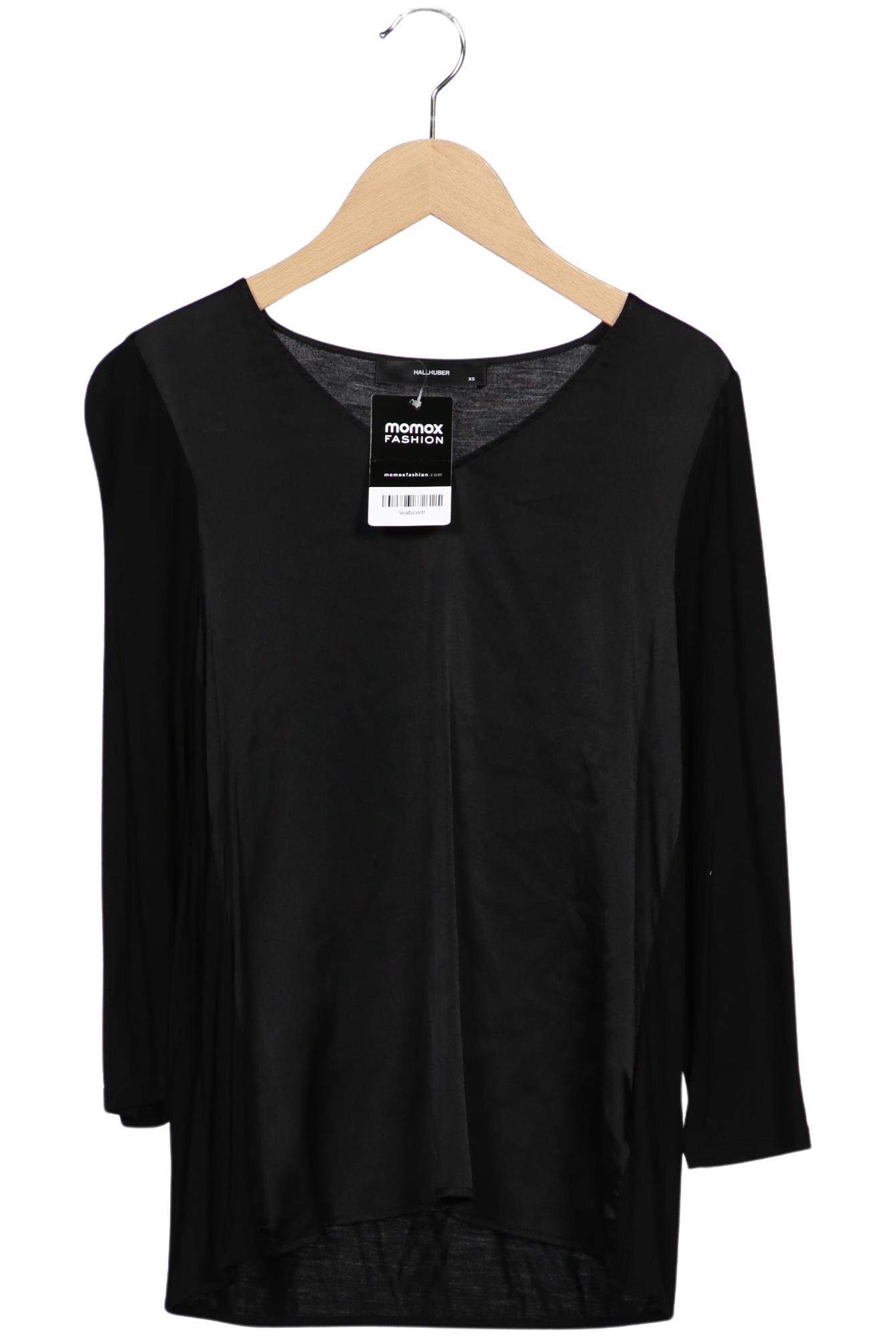 

Hallhuber Damen Langarmshirt, schwarz, Gr. 34