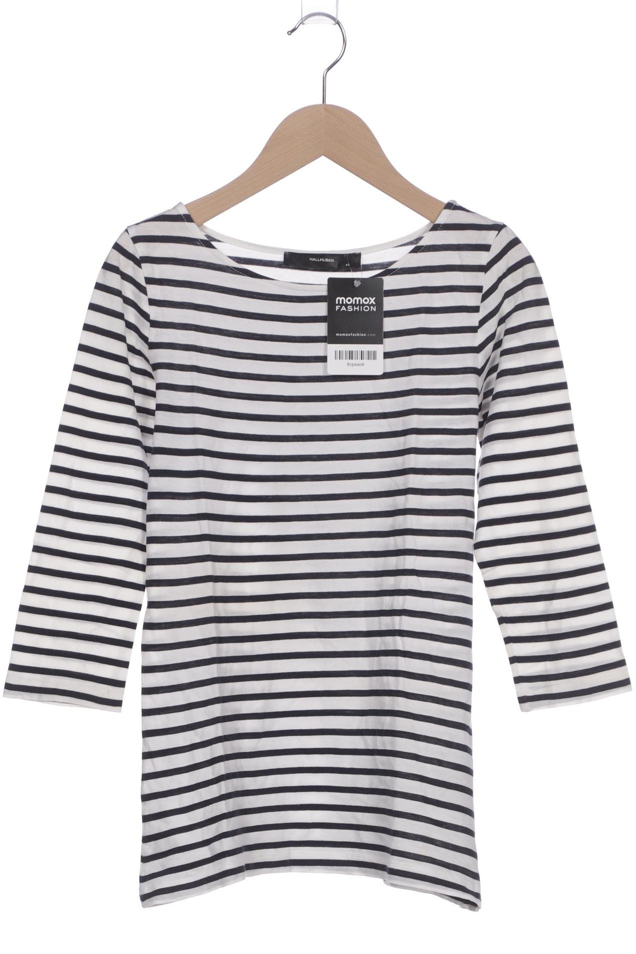 

Hallhuber Damen Langarmshirt, weiß, Gr. 34