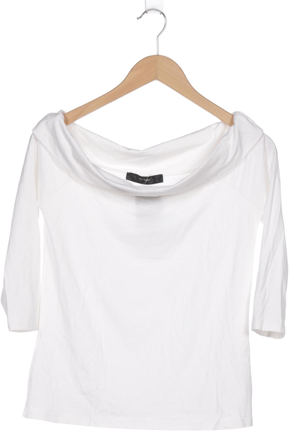 

Hallhuber Damen Langarmshirt, weiß, Gr. 42