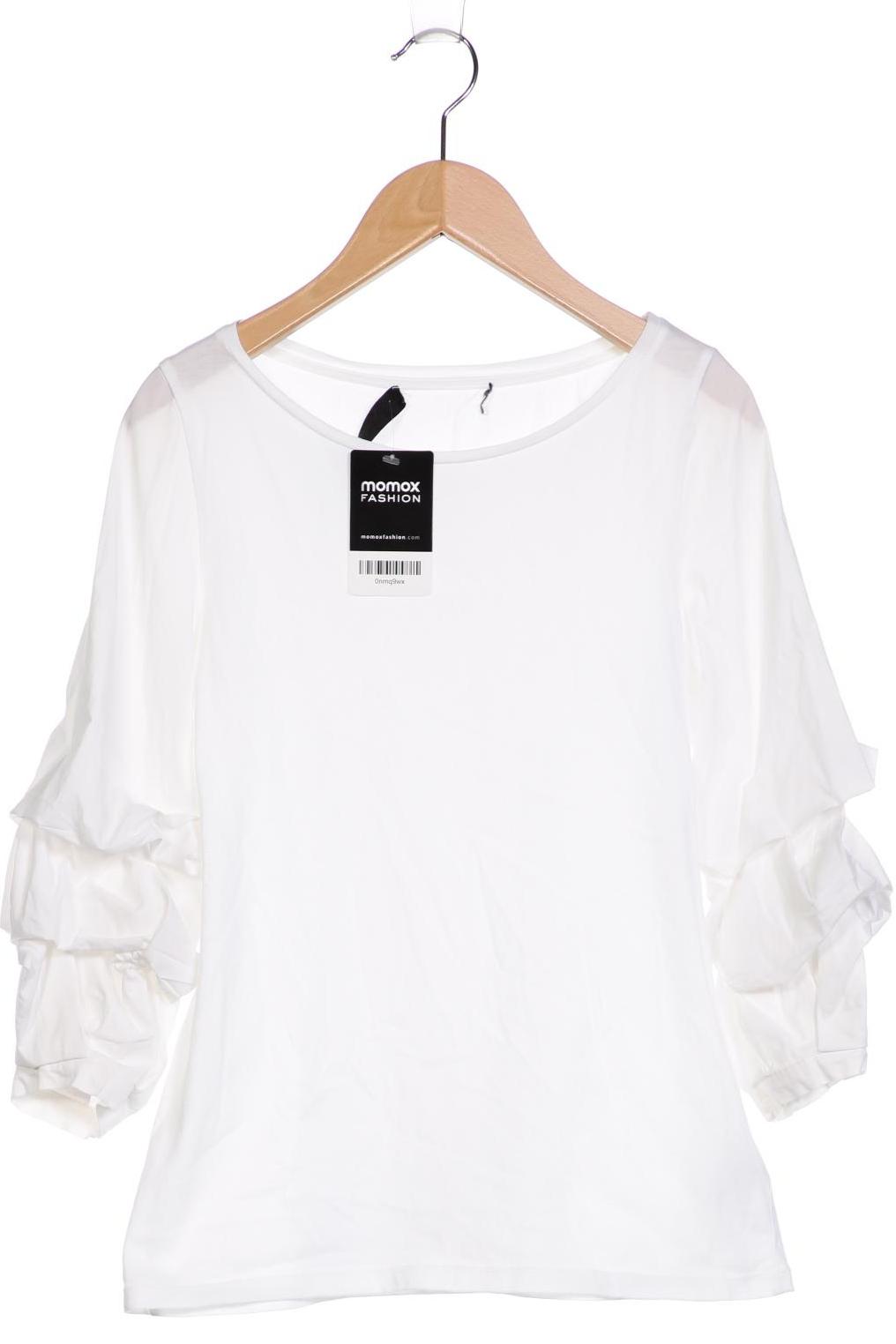 

Hallhuber Damen Langarmshirt, weiß, Gr. 34