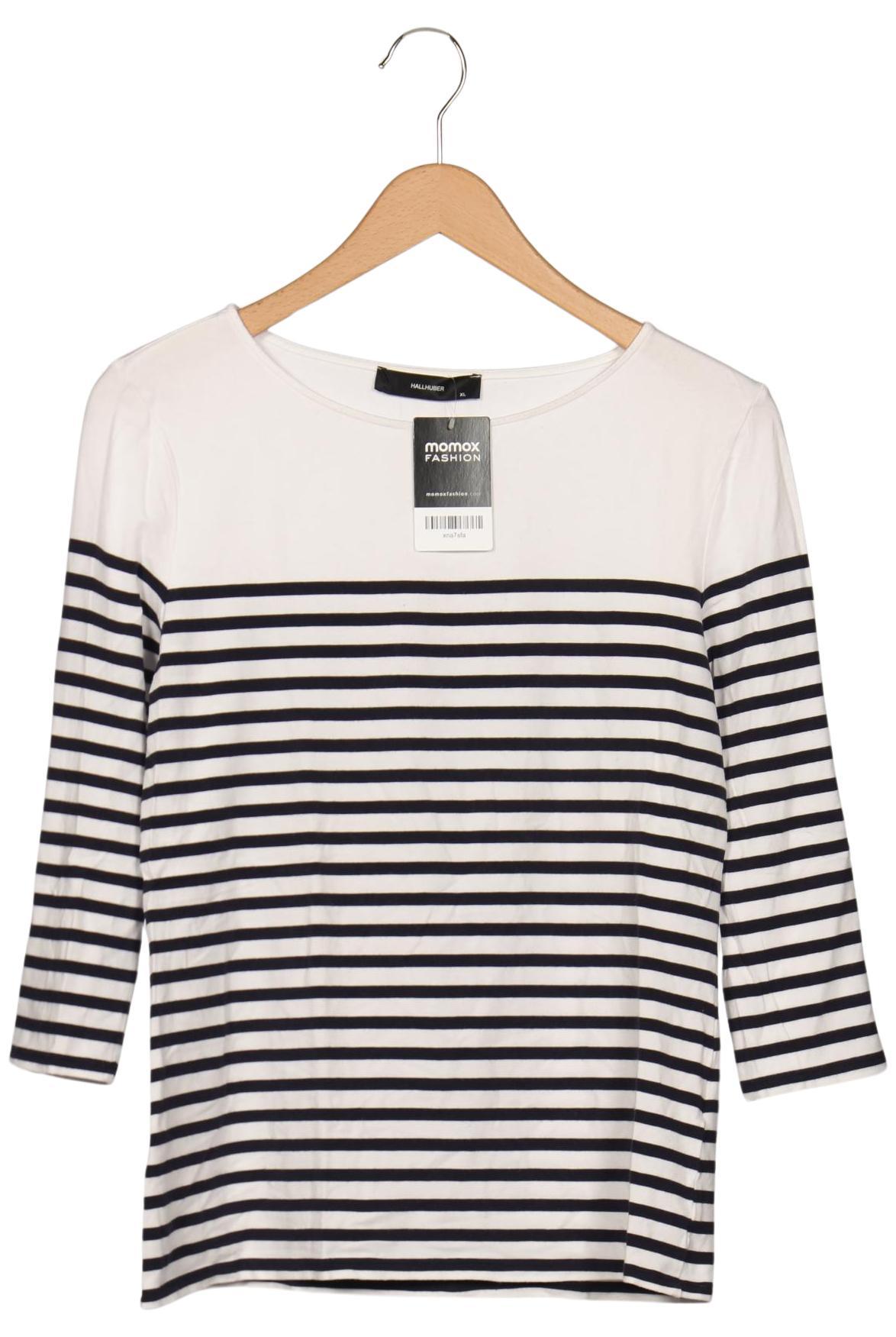 

Hallhuber Damen Langarmshirt, weiß, Gr. 44