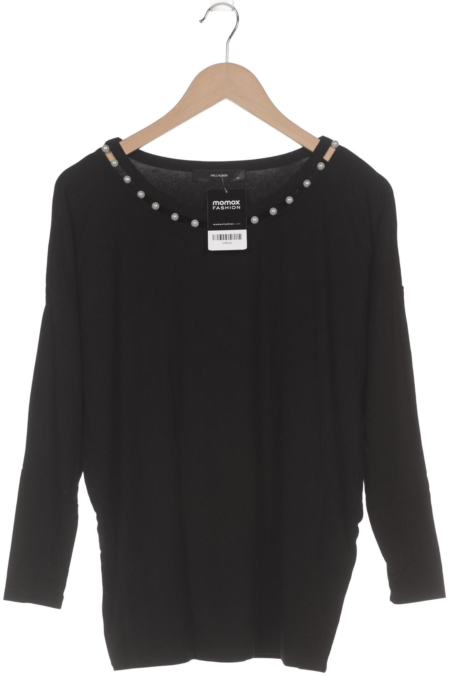 

Hallhuber Damen Langarmshirt, schwarz, Gr. 34