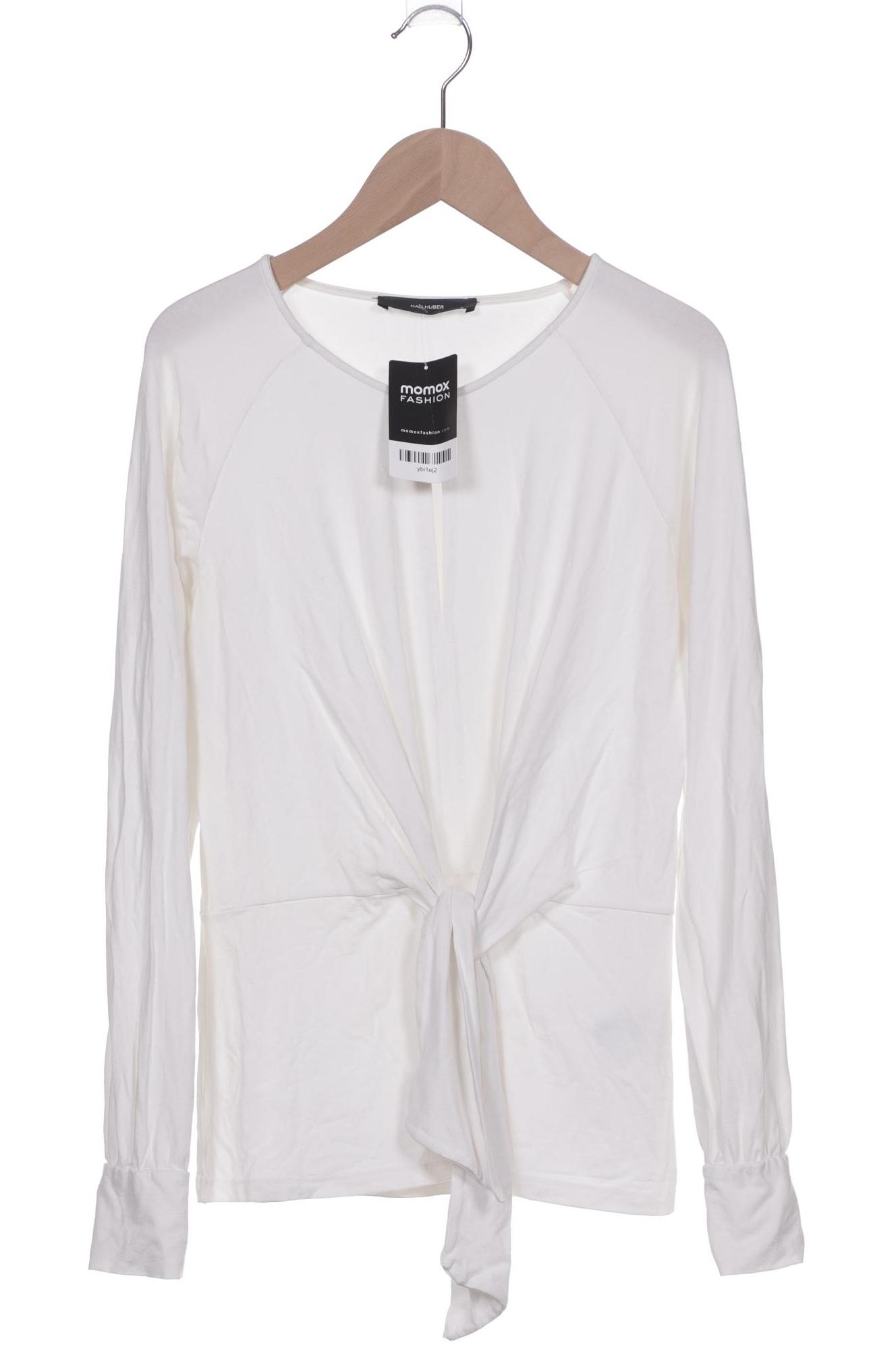 

Hallhuber Damen Langarmshirt, weiß, Gr. 36