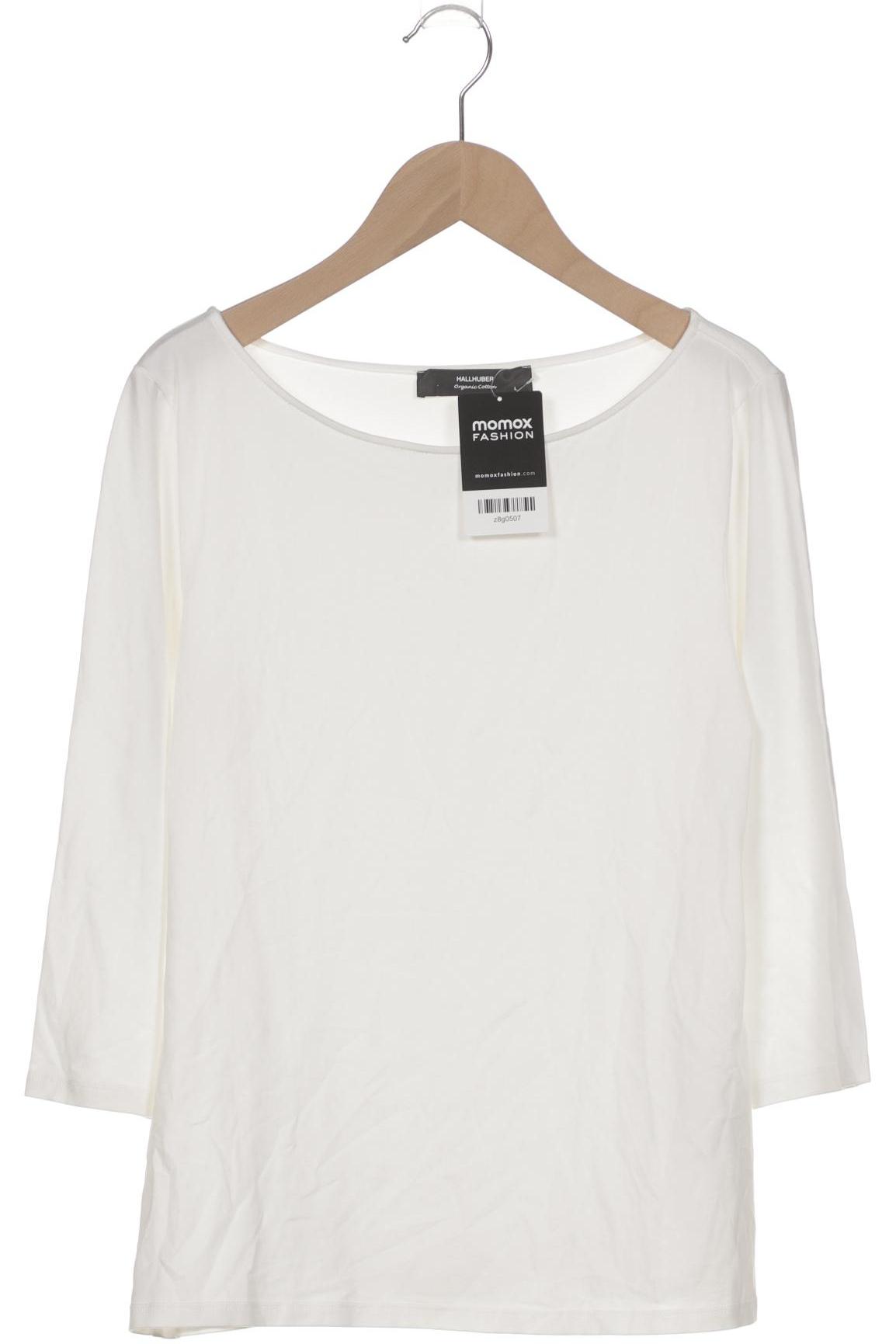 

Hallhuber Damen Langarmshirt, weiß, Gr. 42