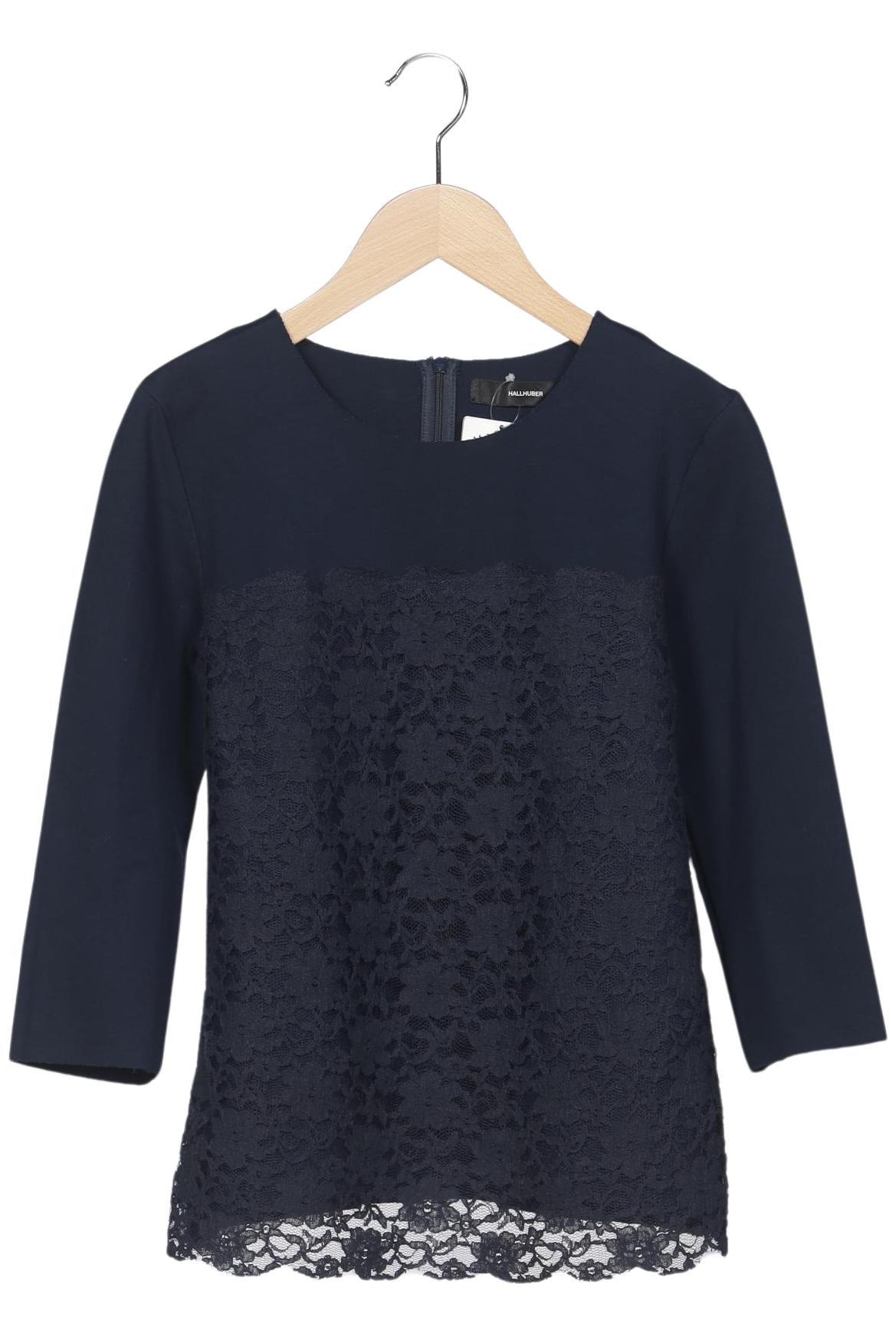 

Hallhuber Damen Langarmshirt, marineblau, Gr. 38