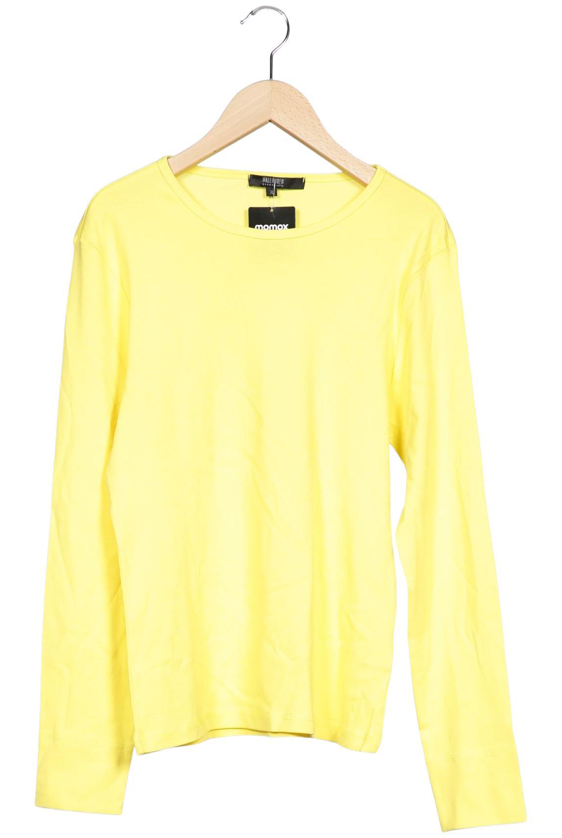 

Hallhuber Damen Langarmshirt, gelb, Gr. 44