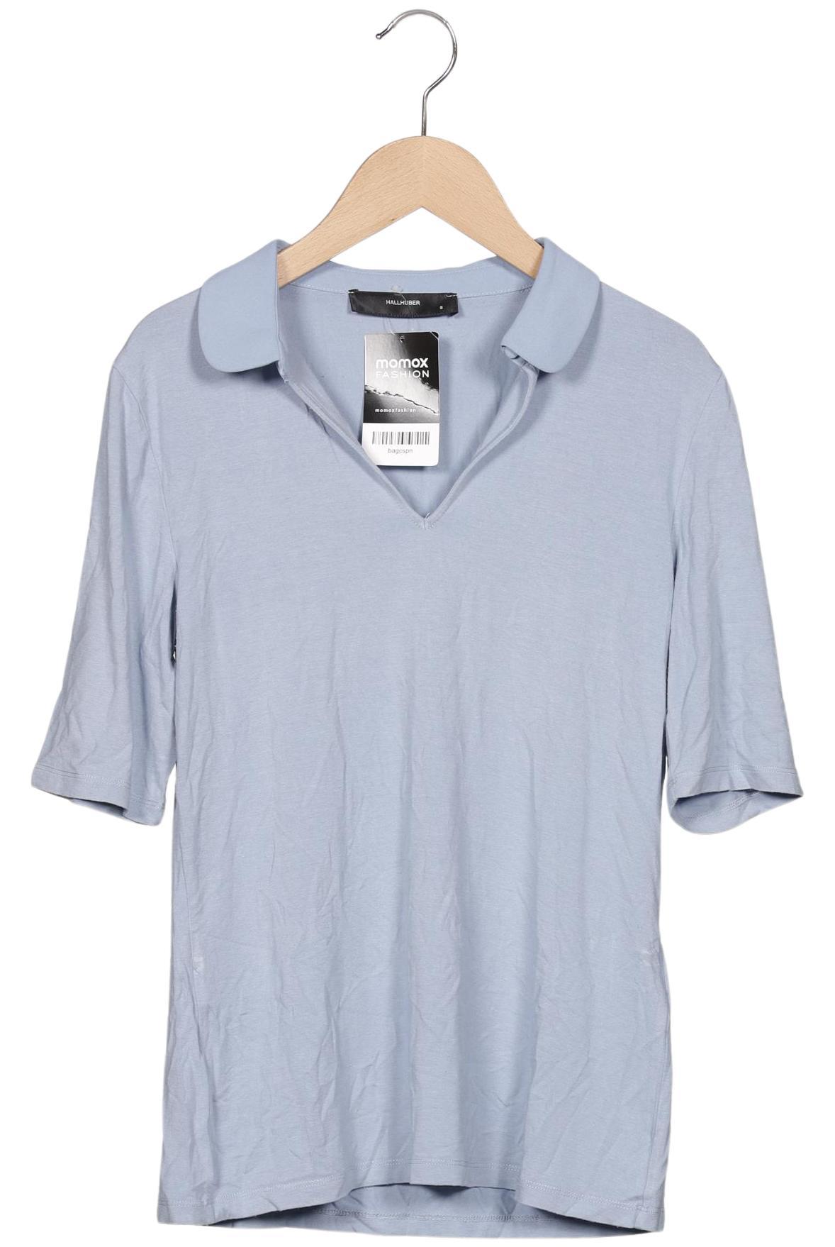 

Hallhuber Damen Poloshirt, hellblau, Gr. 36