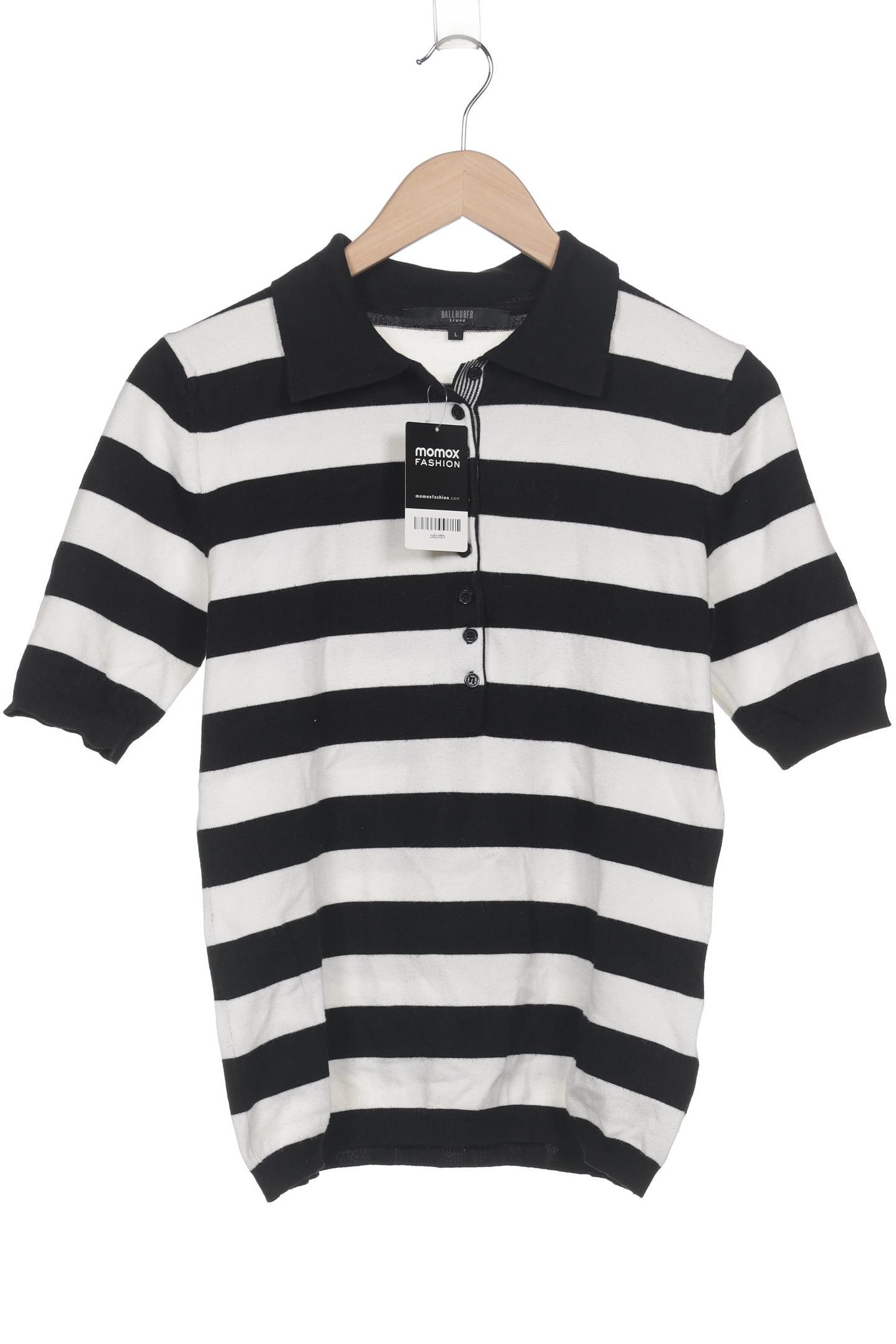

Hallhuber Damen Poloshirt, schwarz, Gr. 42