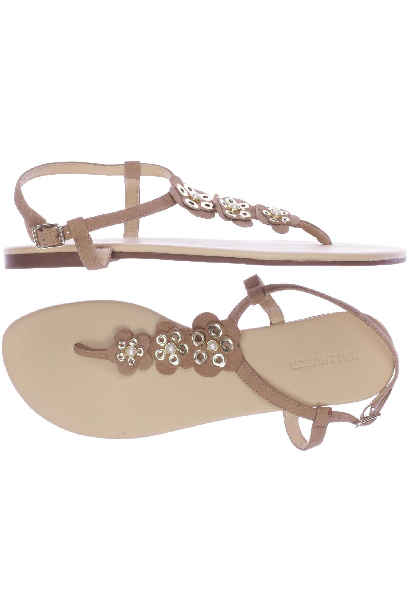 

Hallhuber Damen Sandale, beige, Gr. 40