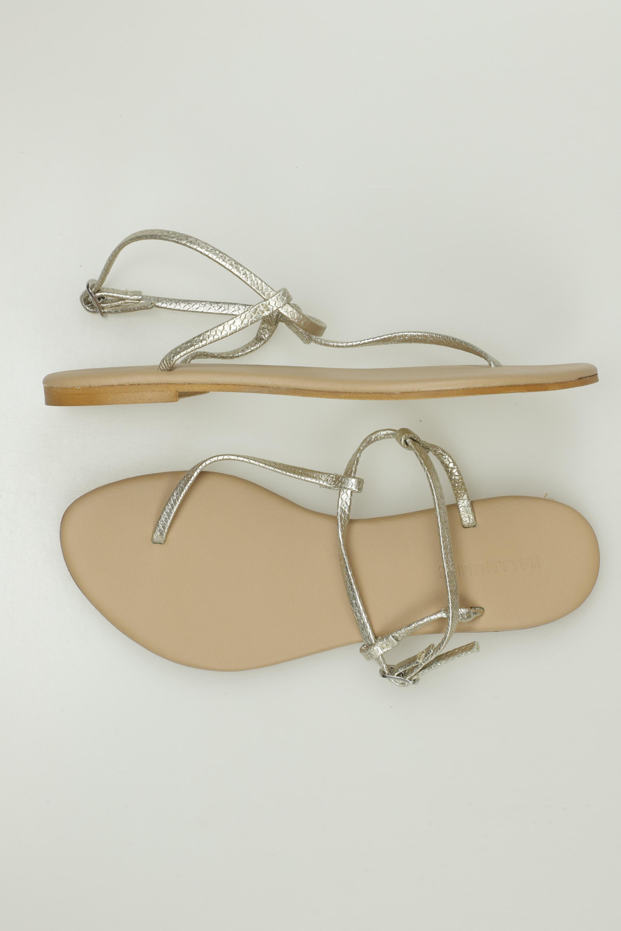 

Hallhuber Damen Sandale, gold, Gr. 36