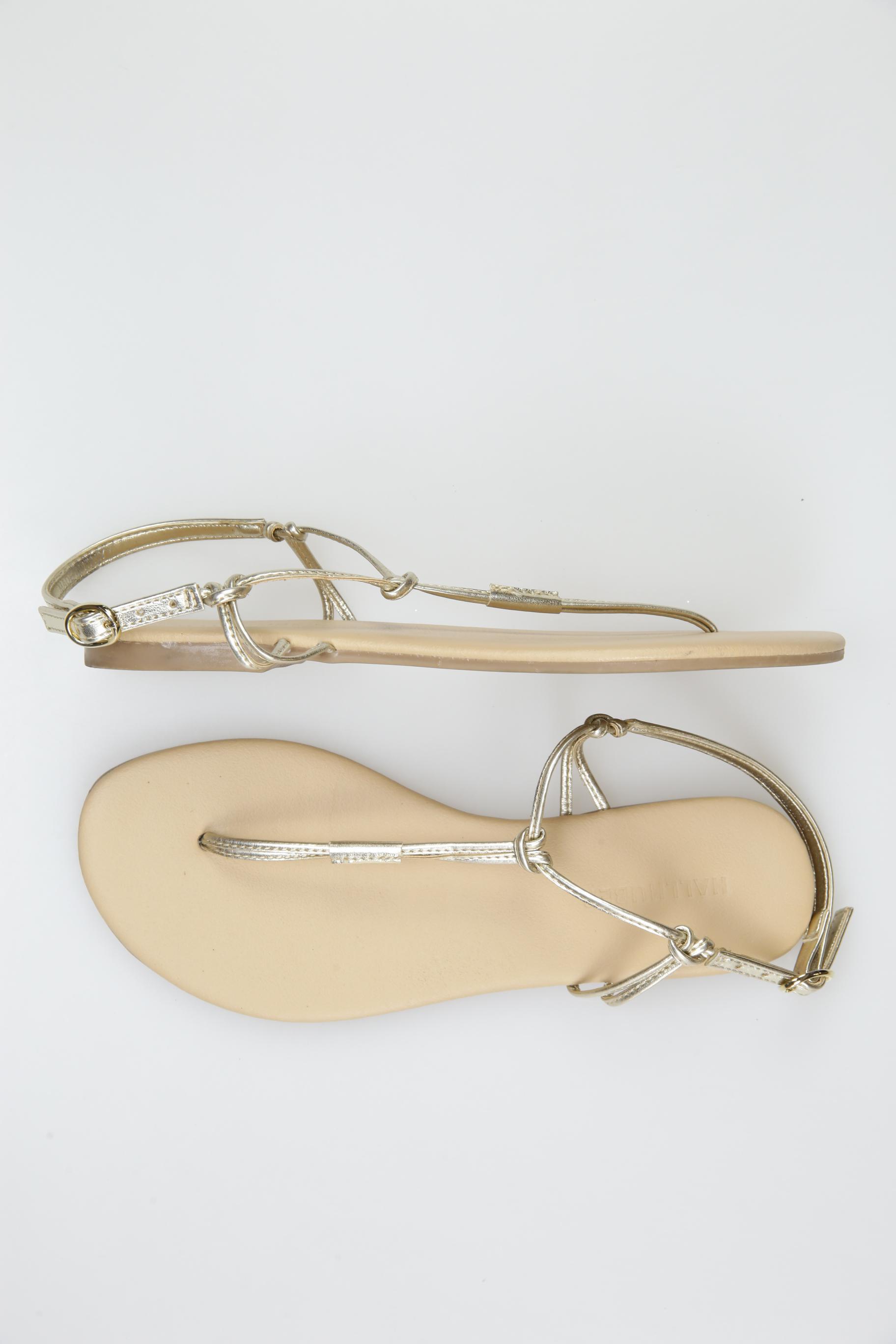 

Hallhuber Damen Sandale, gold, Gr. 36