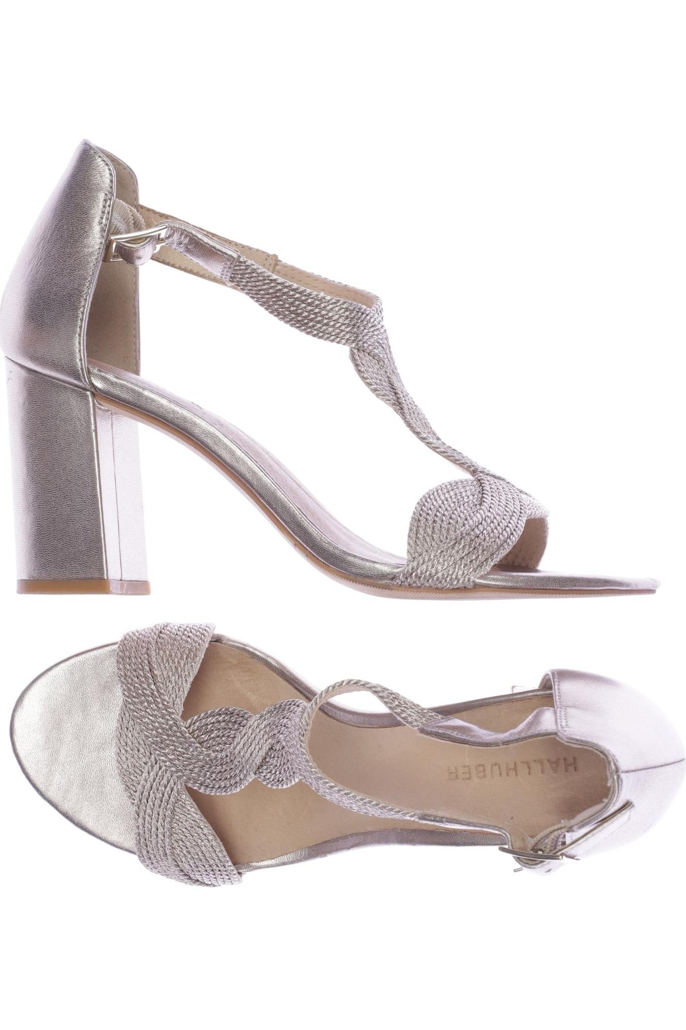 

Hallhuber Damen Sandale, gold, Gr. 37