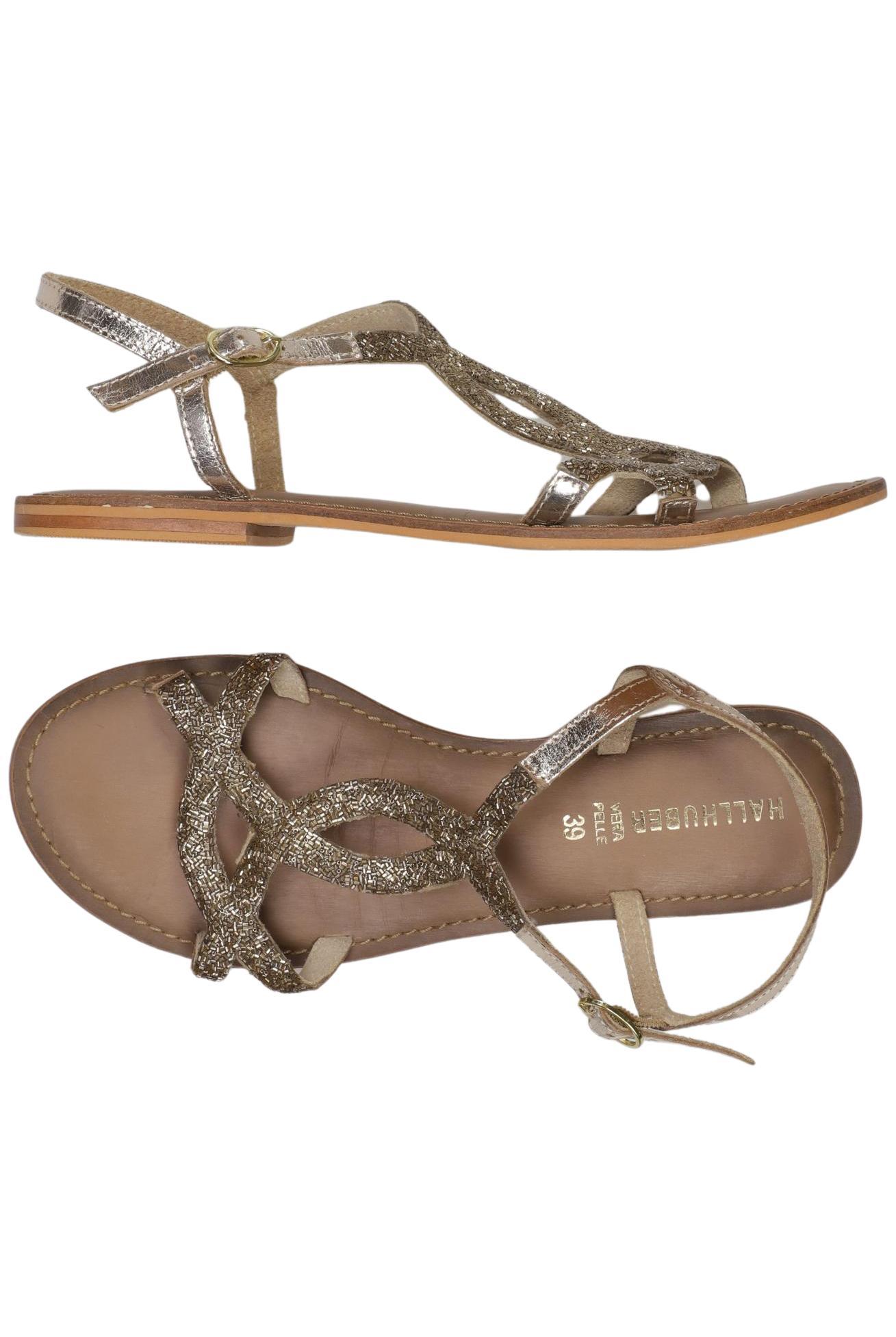 

Hallhuber Damen Sandale, silber, Gr. 39