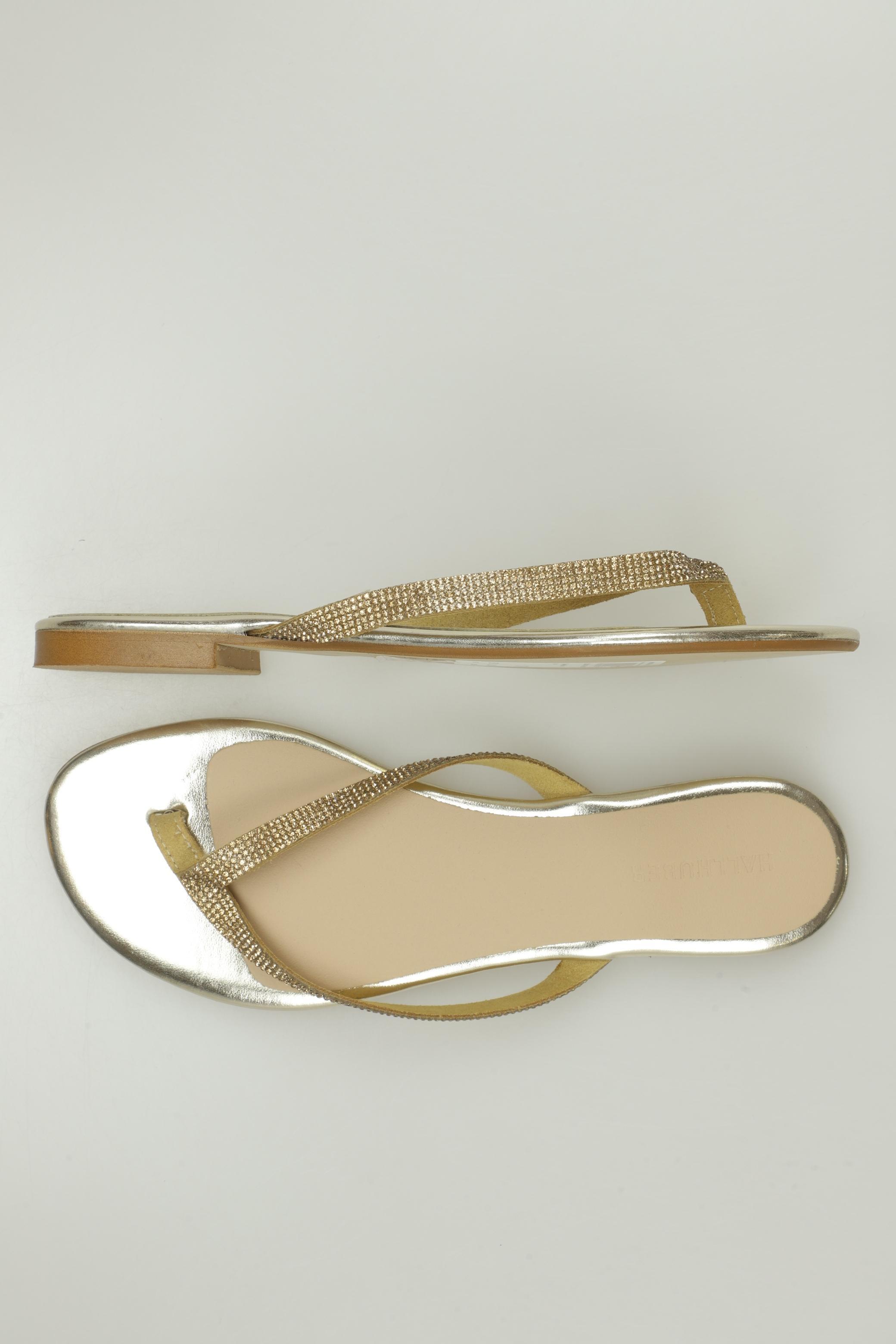 

Hallhuber Damen Sandale, gold, Gr. 39