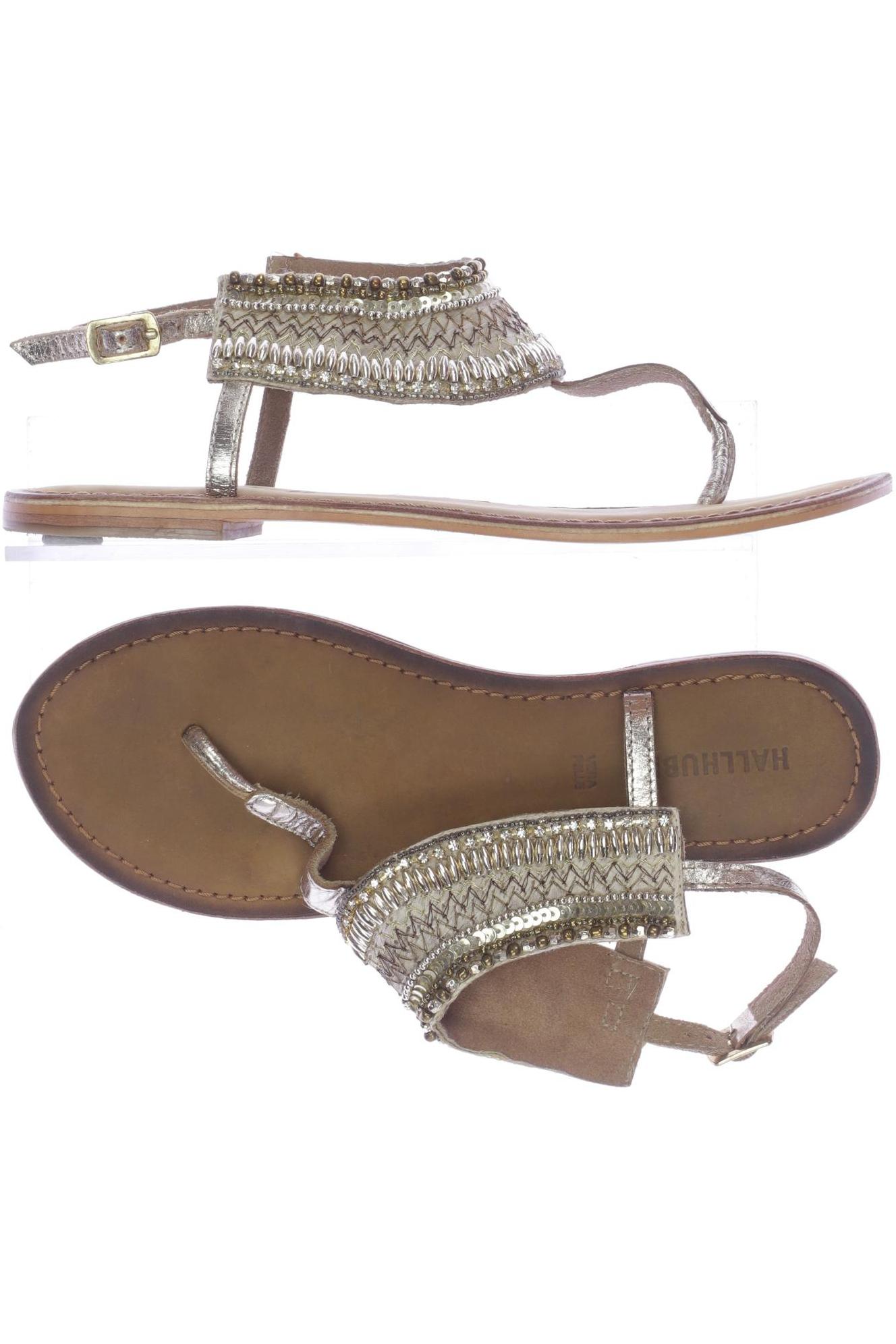 

Hallhuber Damen Sandale, beige, Gr. 37