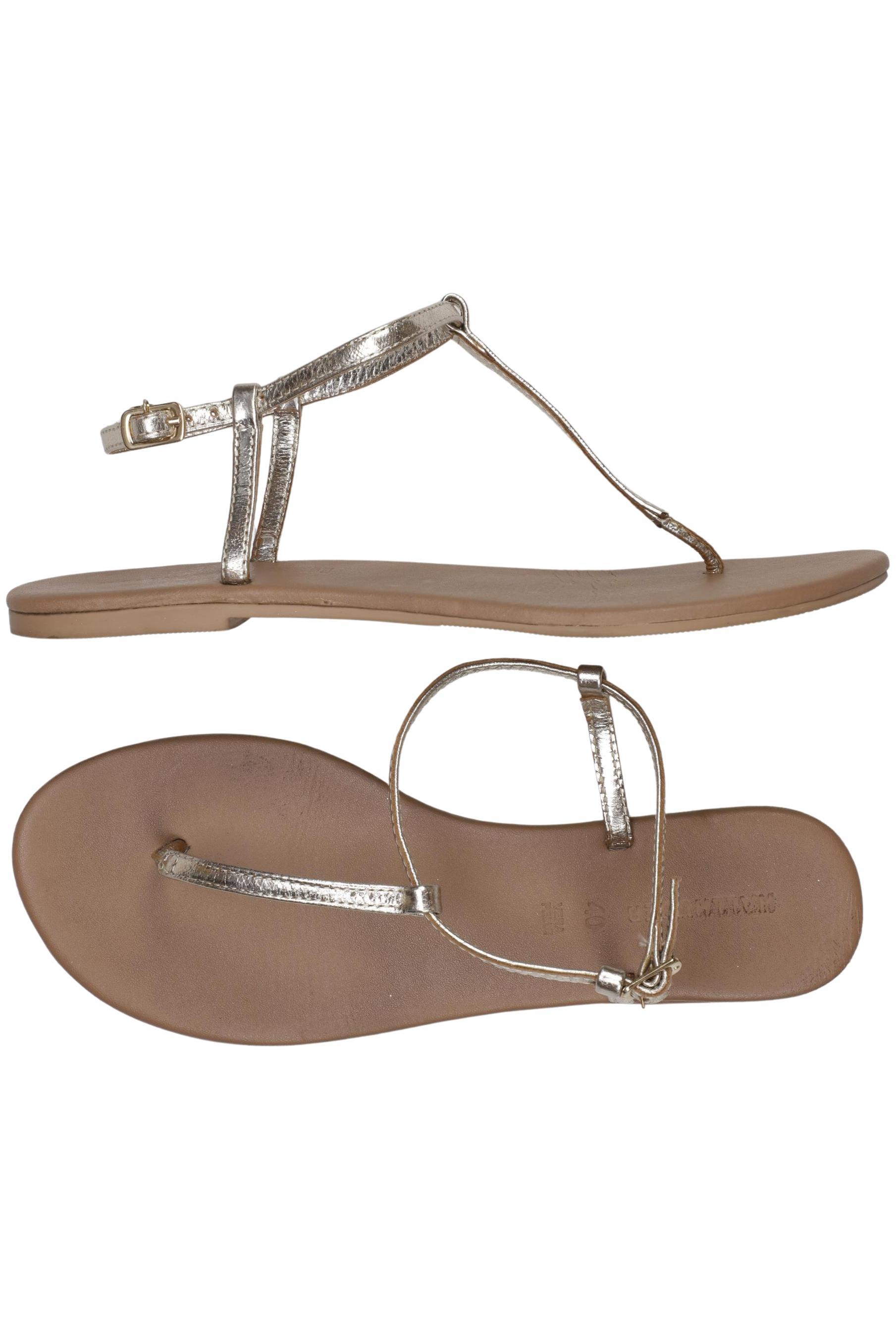 

Hallhuber Damen Sandale, gold, Gr. 40